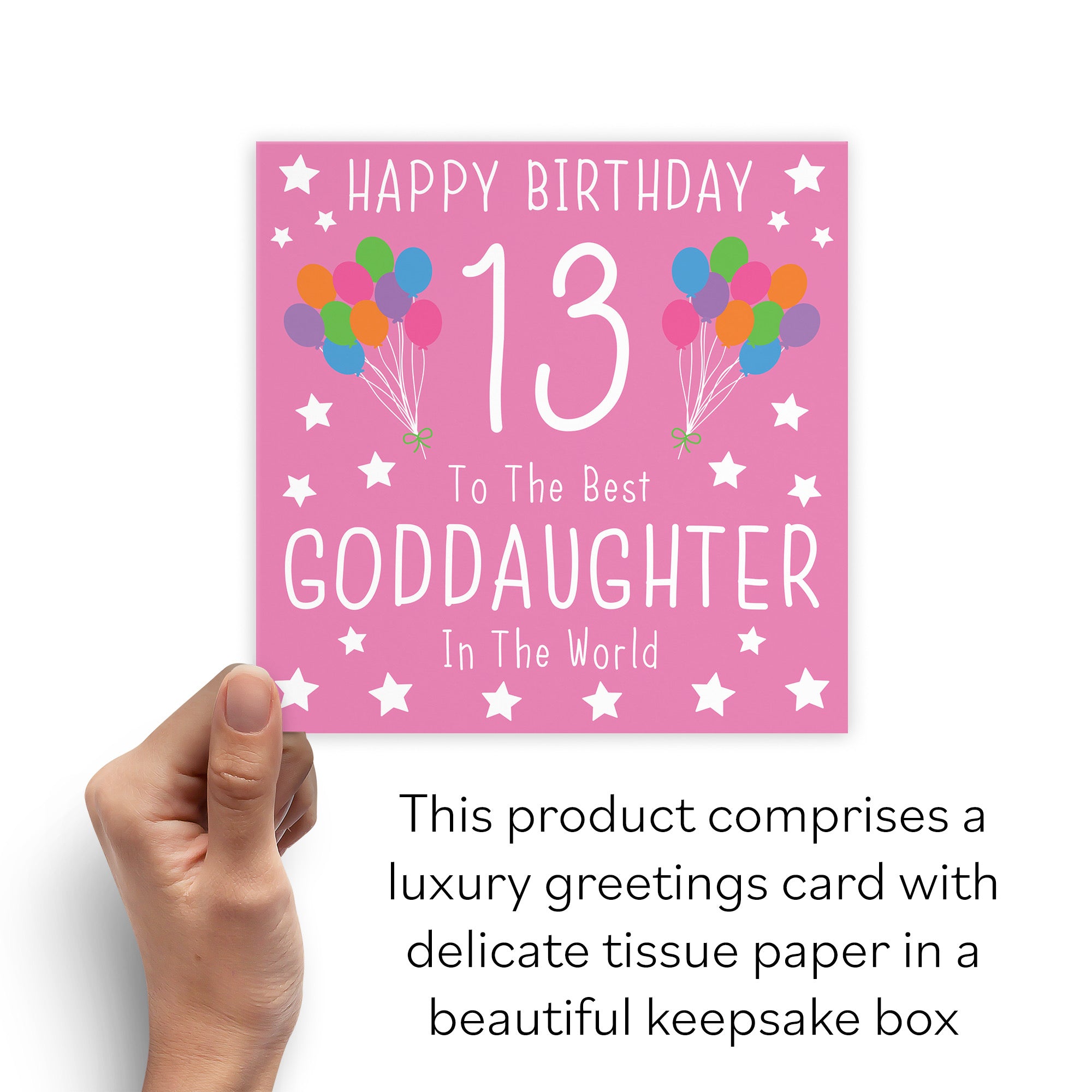 Boxed 13th Goddaughter Birthday Card Iconic - Default Title (B0D58L5JKD)