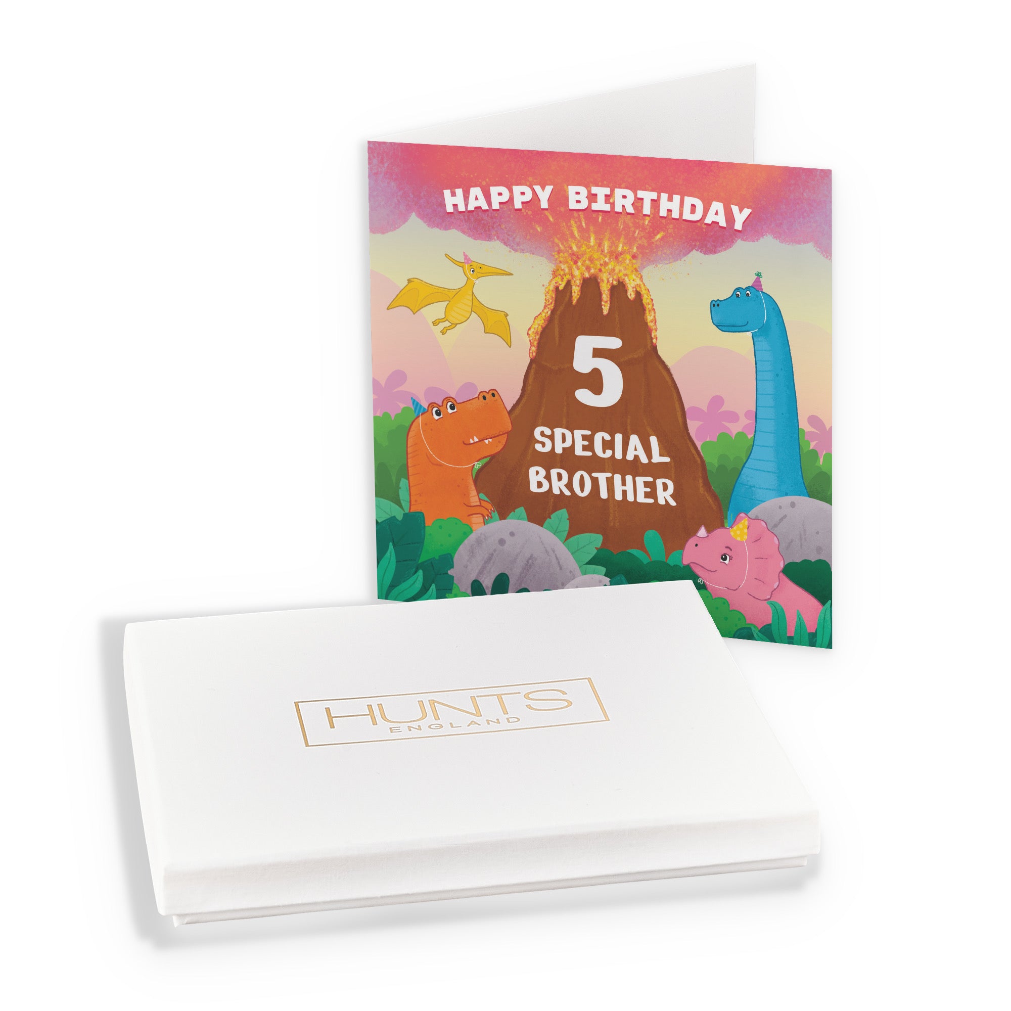 Boxed 5th Brother Dinosaur Volcano Birthday Card Imagination - Default Title (B0D58L6FV2)