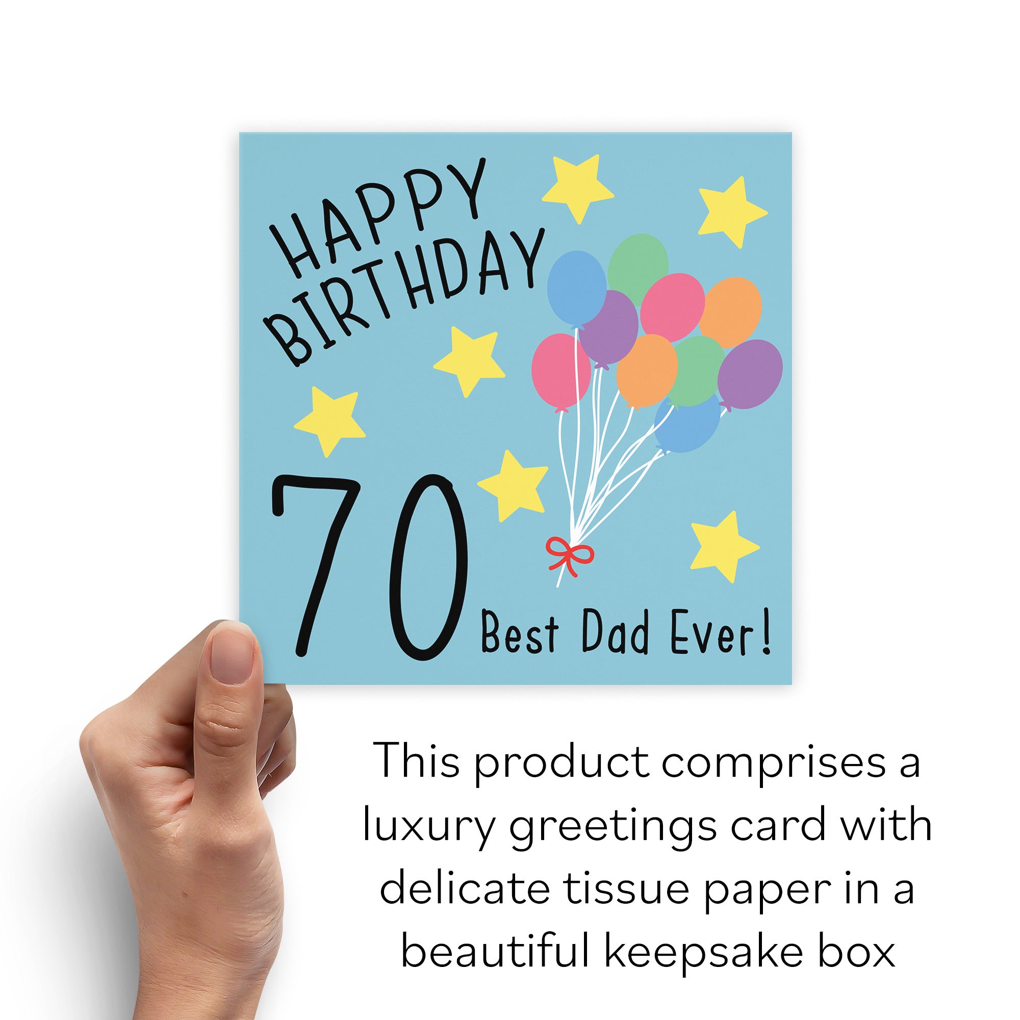 Boxed 70th Dad Birthday Card Original - Default Title (B0D58L7FPQ)