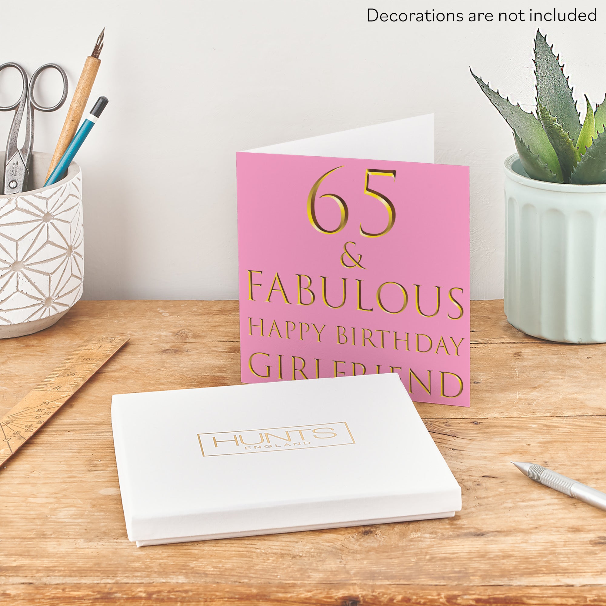 Boxed 65th Girlfriend Birthday Card Fabulous - Default Title (B0D58LD39T)