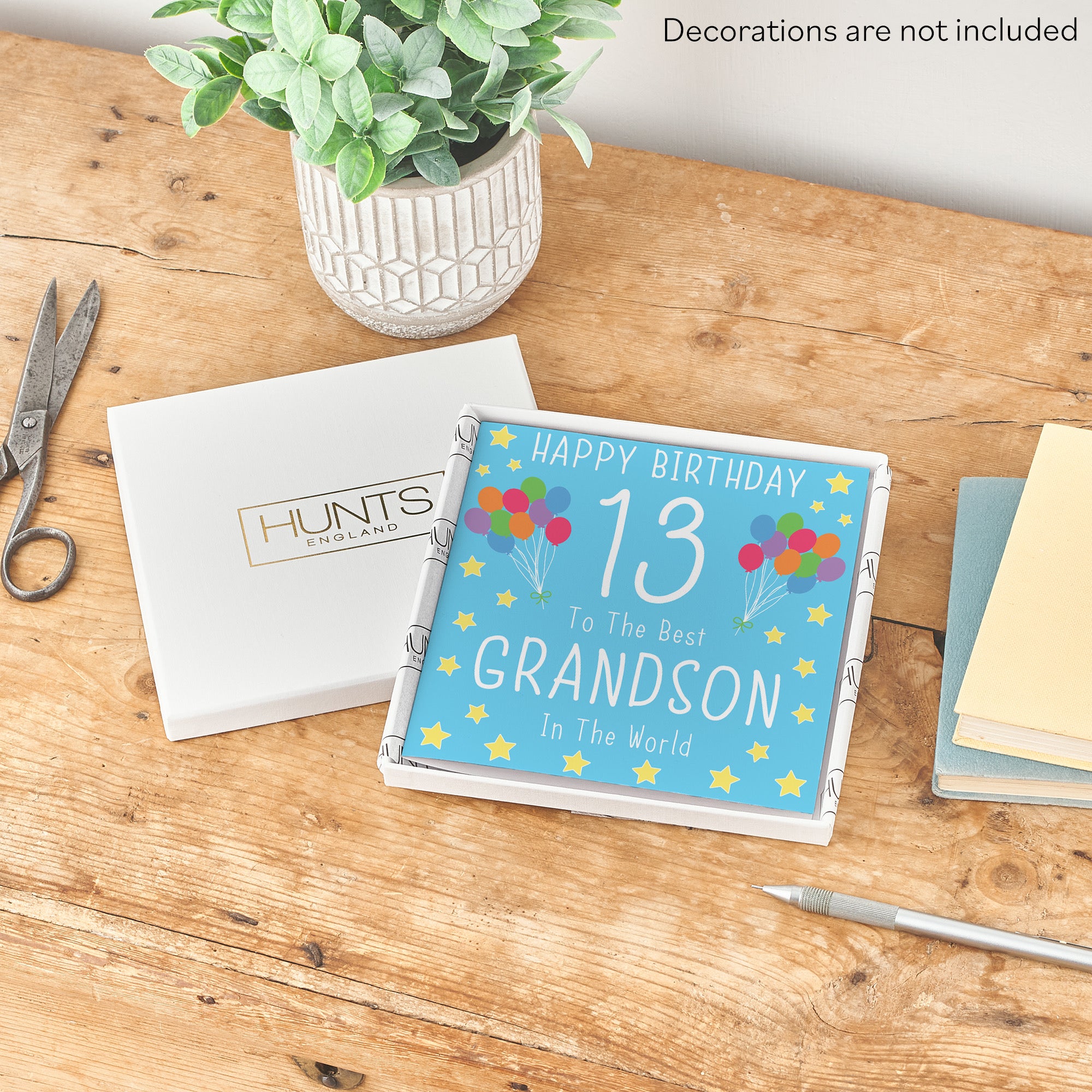 Boxed 13th Grandson Birthday Card Iconic - Default Title (B0D58LL3VC)