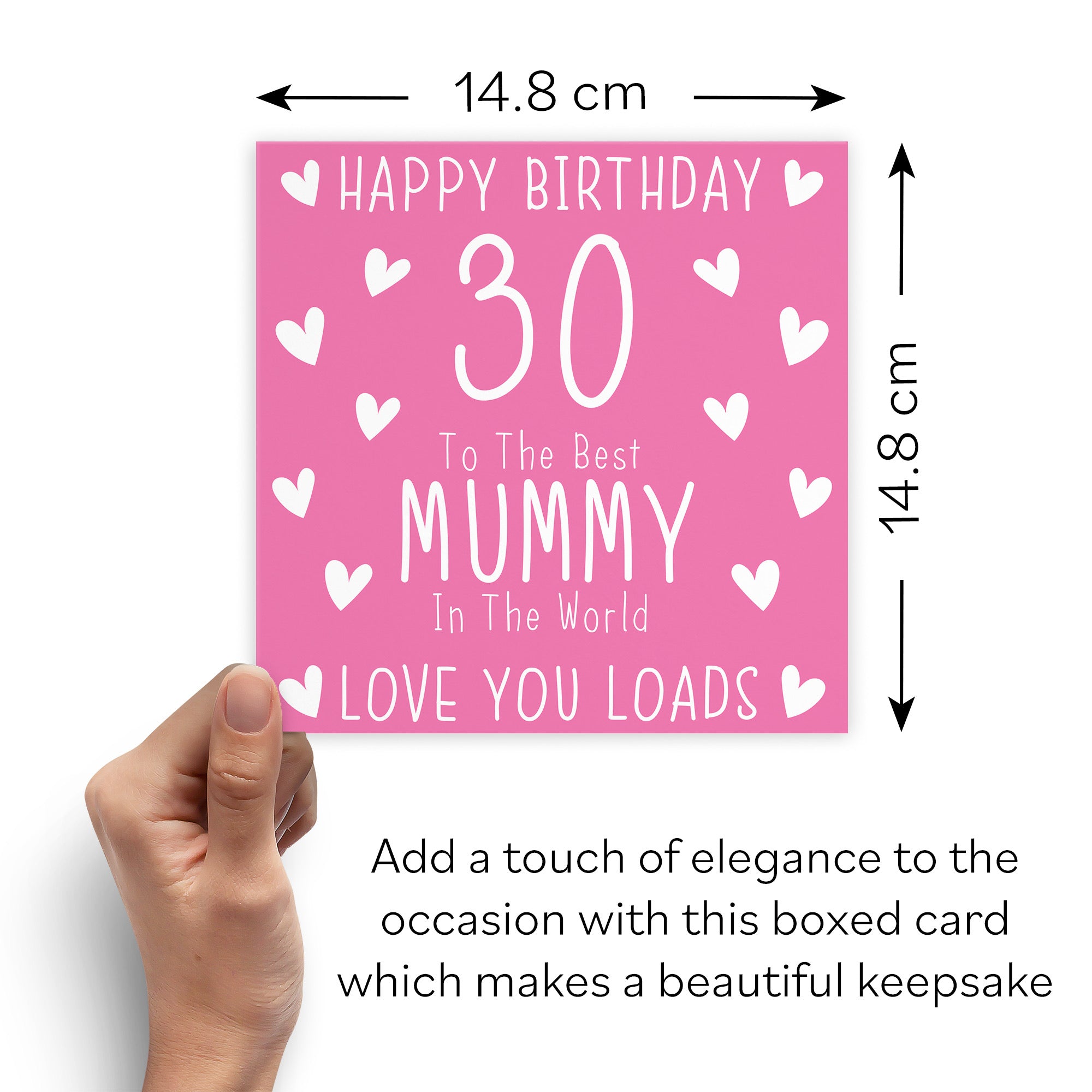 Boxed 30th Mummy Birthday Card Iconic - Default Title (B0D58LP234)