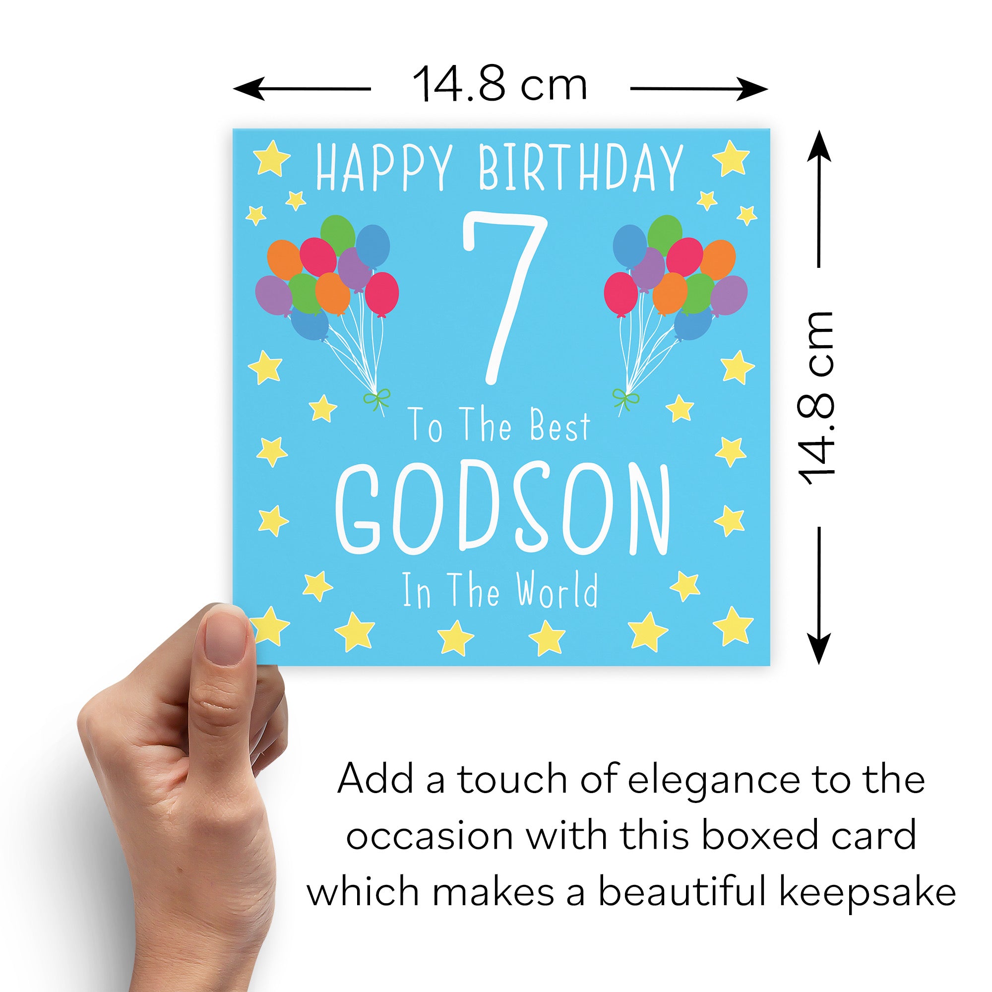 Boxed 7th Godson Birthday Card Iconic - Default Title (B0D58LQ18J)