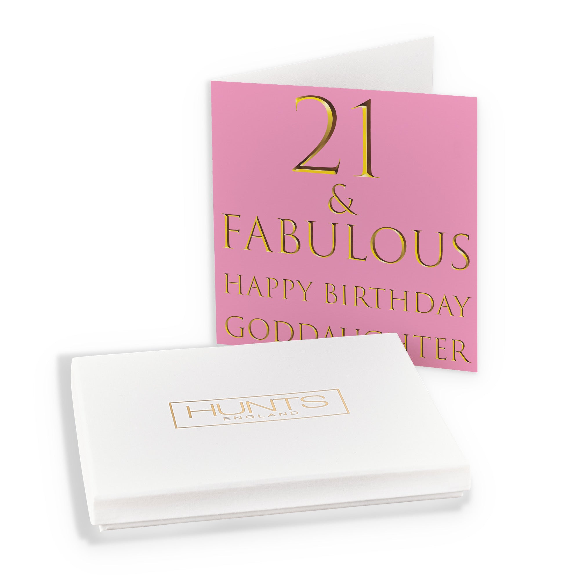 Boxed 21st Goddaughter Birthday Card Fabulous - Default Title (B0D58LR2LH)