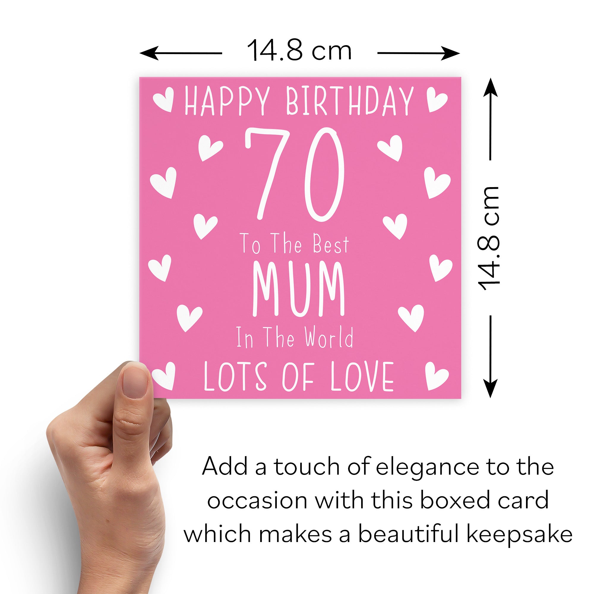 Boxed 70th Mum Birthday Card Iconic - Default Title (B0D58LR61Z)