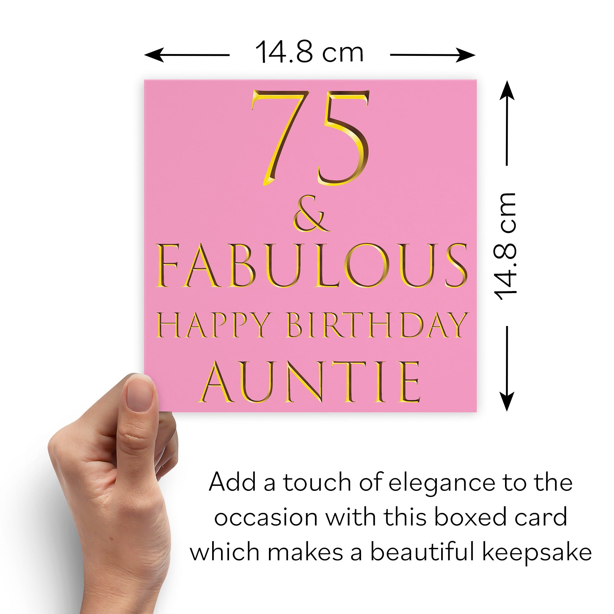 Boxed 75th Auntie Birthday Card Still Totally Fabulous - Default Title (B0D58LSF99)