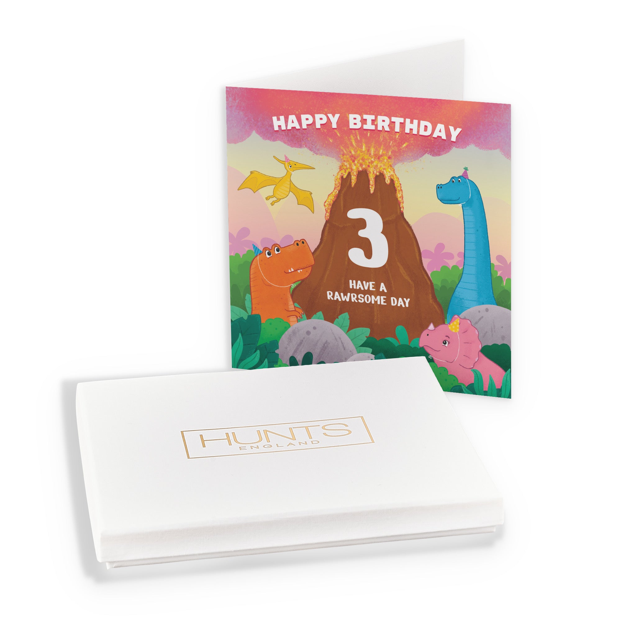 Boxed 3rd Birthday Card Dinosaur Volanco Imagination - Default Title (B0D58LWT2R)