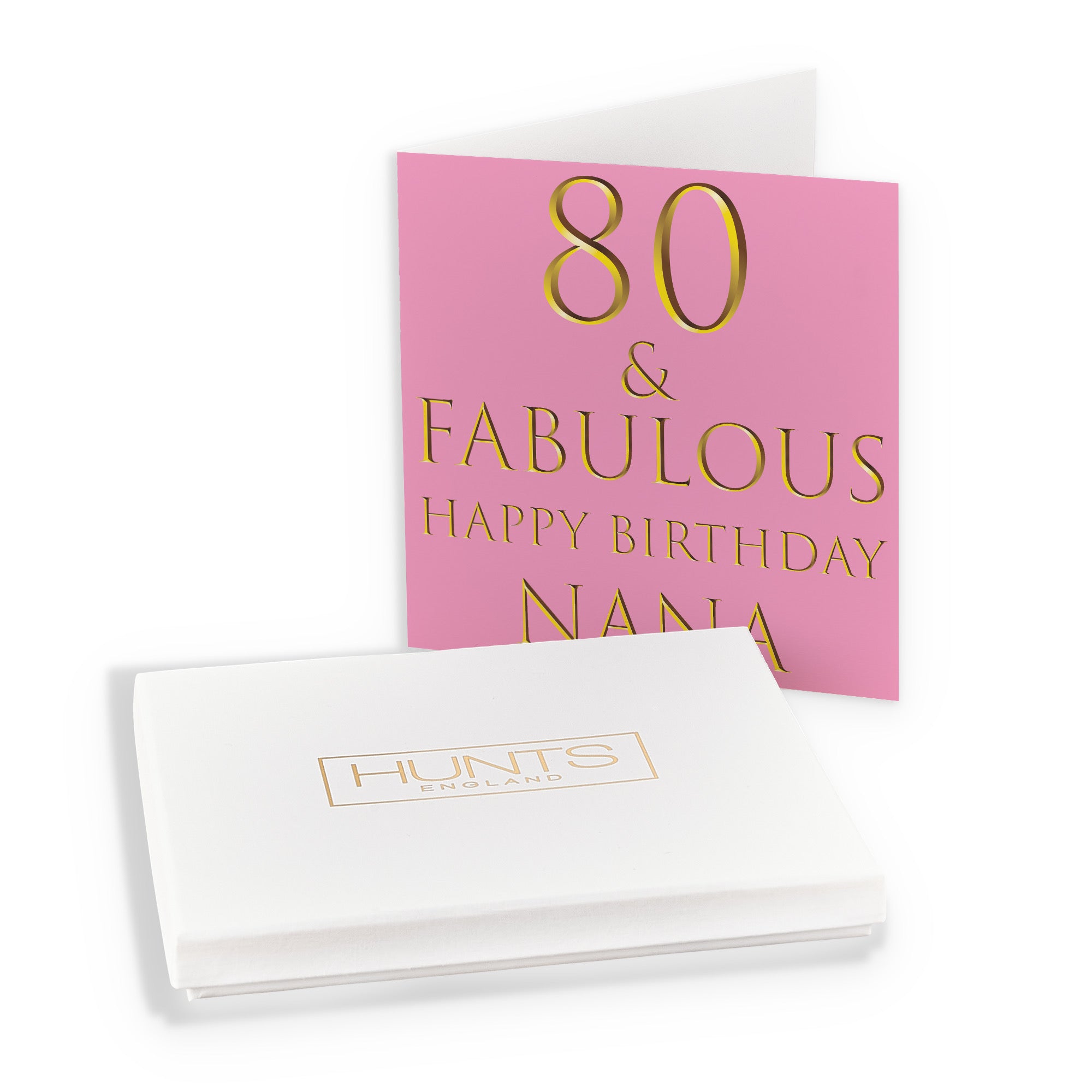 Boxed 80th Nana Birthday Card Fabulous - Default Title (B0D58LX4PY)