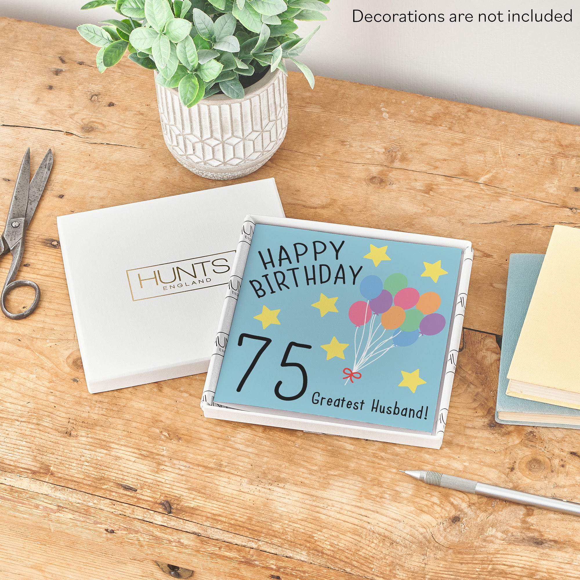 Boxed 75th Husband Birthday Card Original - Default Title (B0D58M5ZXB)