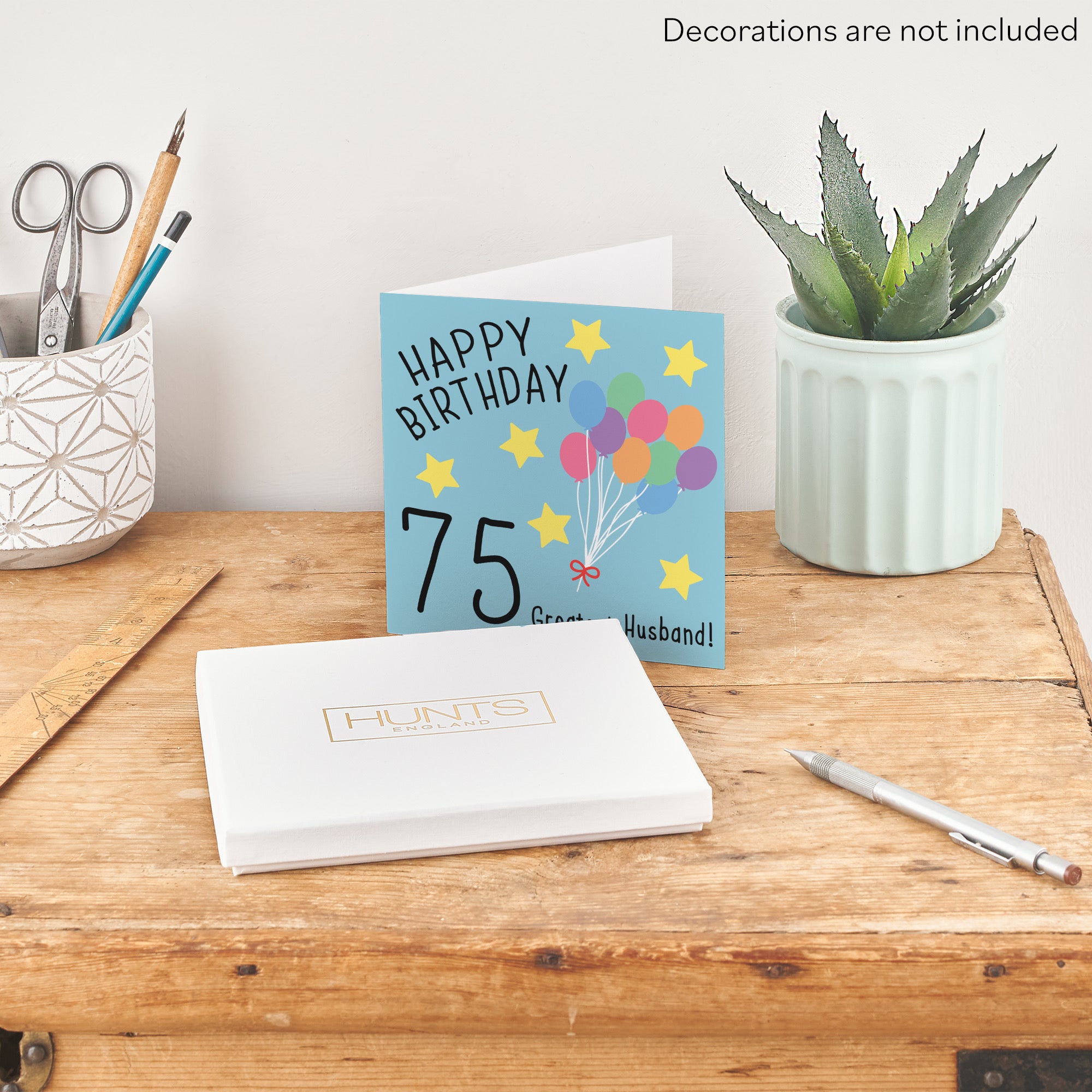 Boxed 75th Husband Birthday Card Original - Default Title (B0D58M5ZXB)