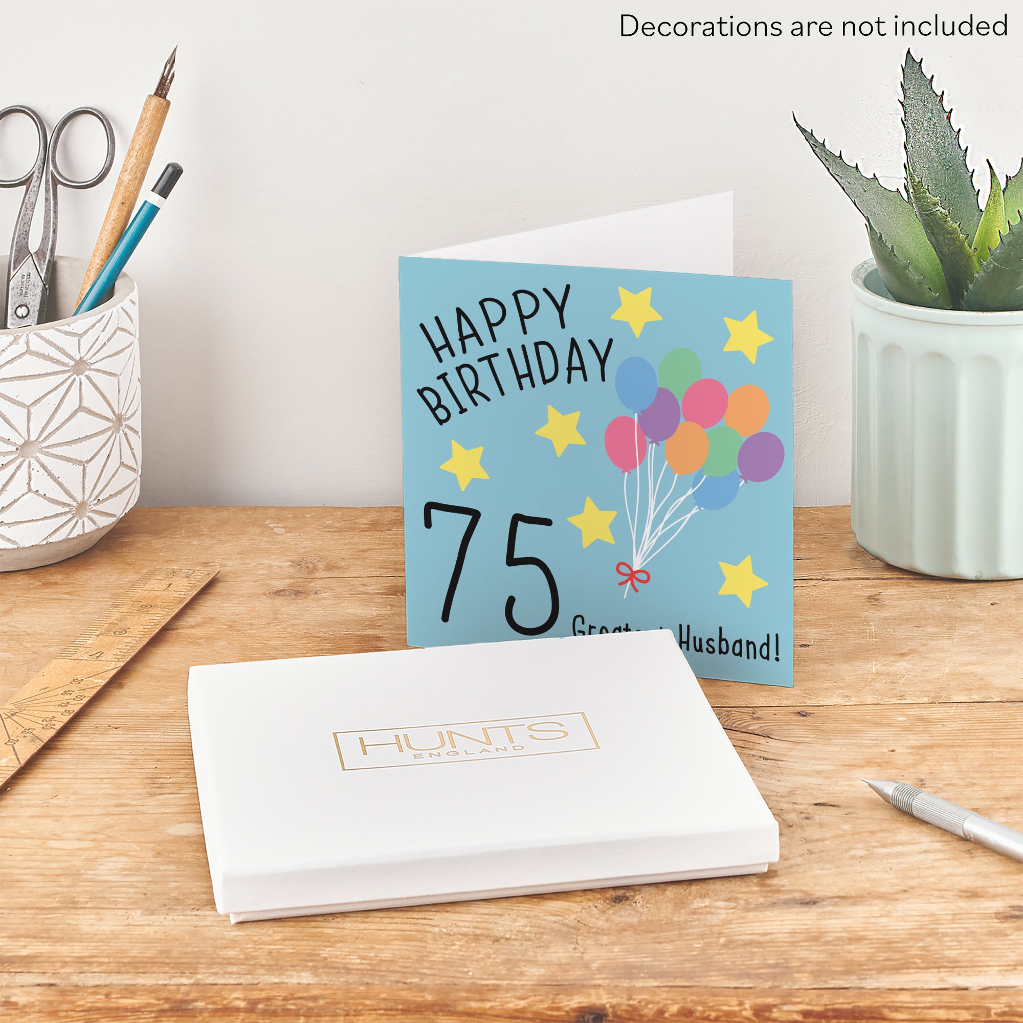 Boxed 75th Husband Birthday Card Original - Default Title (B0D58M5ZXB)