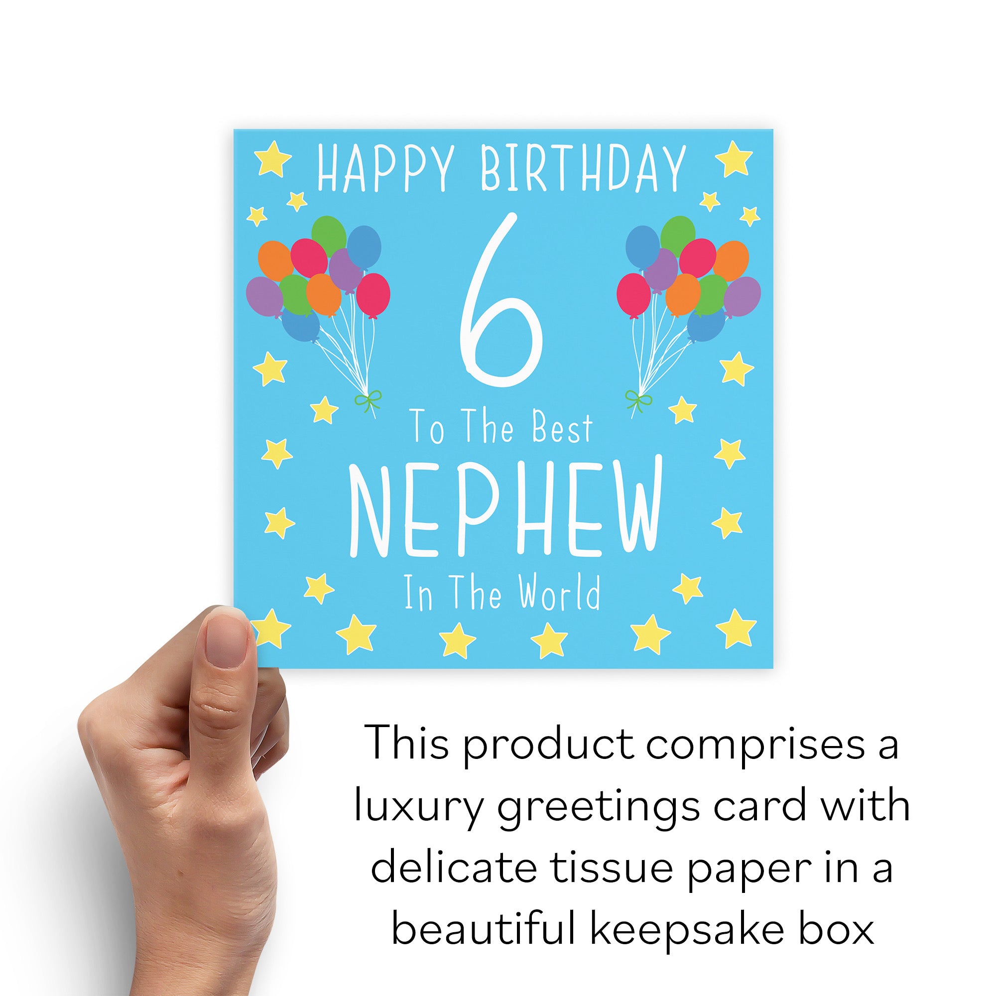 Boxed 6th Nephew Birthday Card Iconic - Default Title (B0D58M615Q)