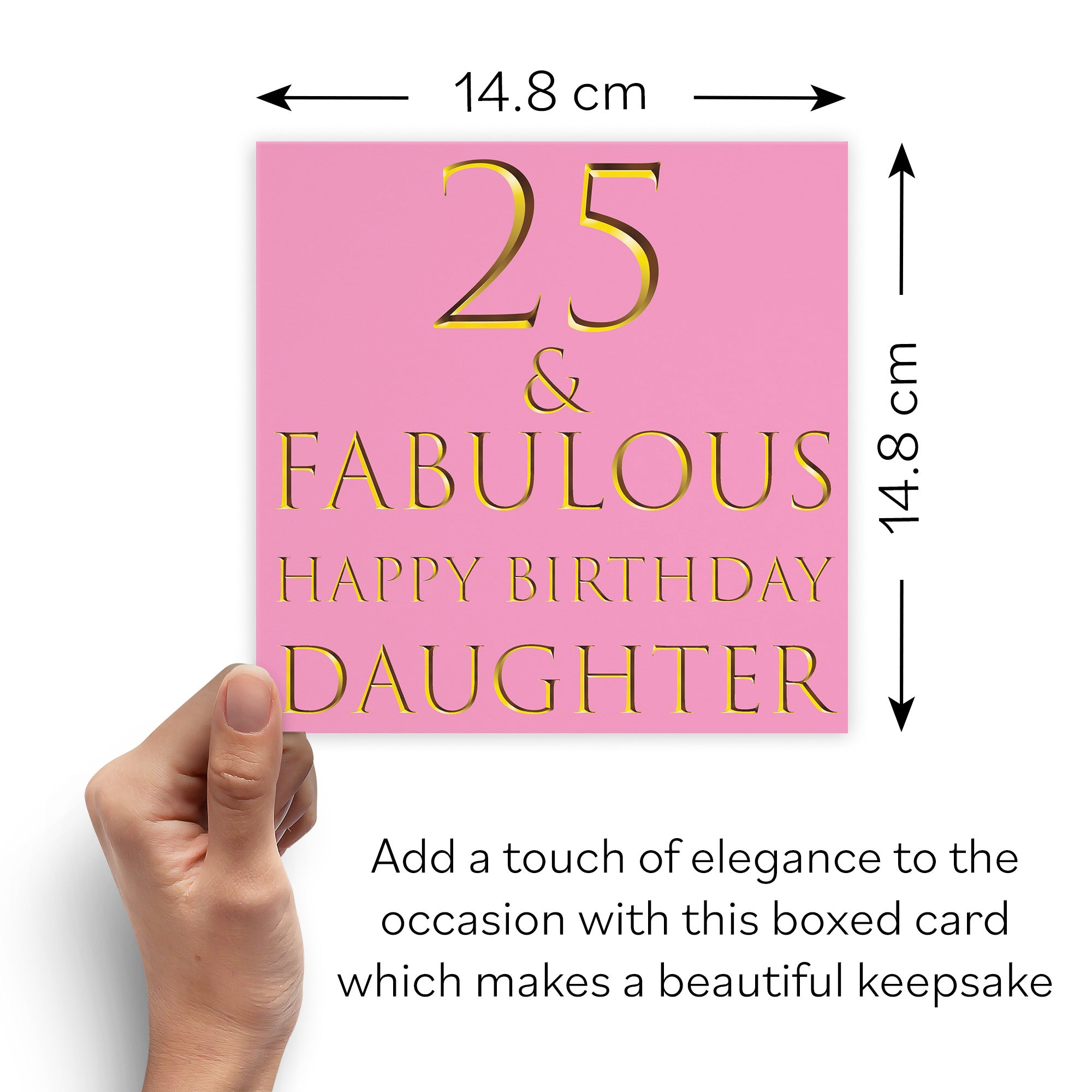 Boxed 25th Daughter Birthday Card Still Totally Fabulous - Default Title (B0D58M8ZSN)