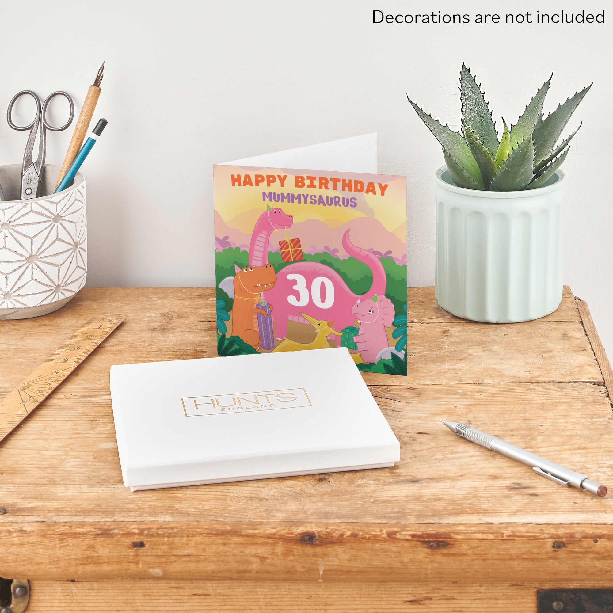 Boxed 30th Mummy Dinosaur Party Birthday Card Imagination - Default Title (B0D58MCLLN)