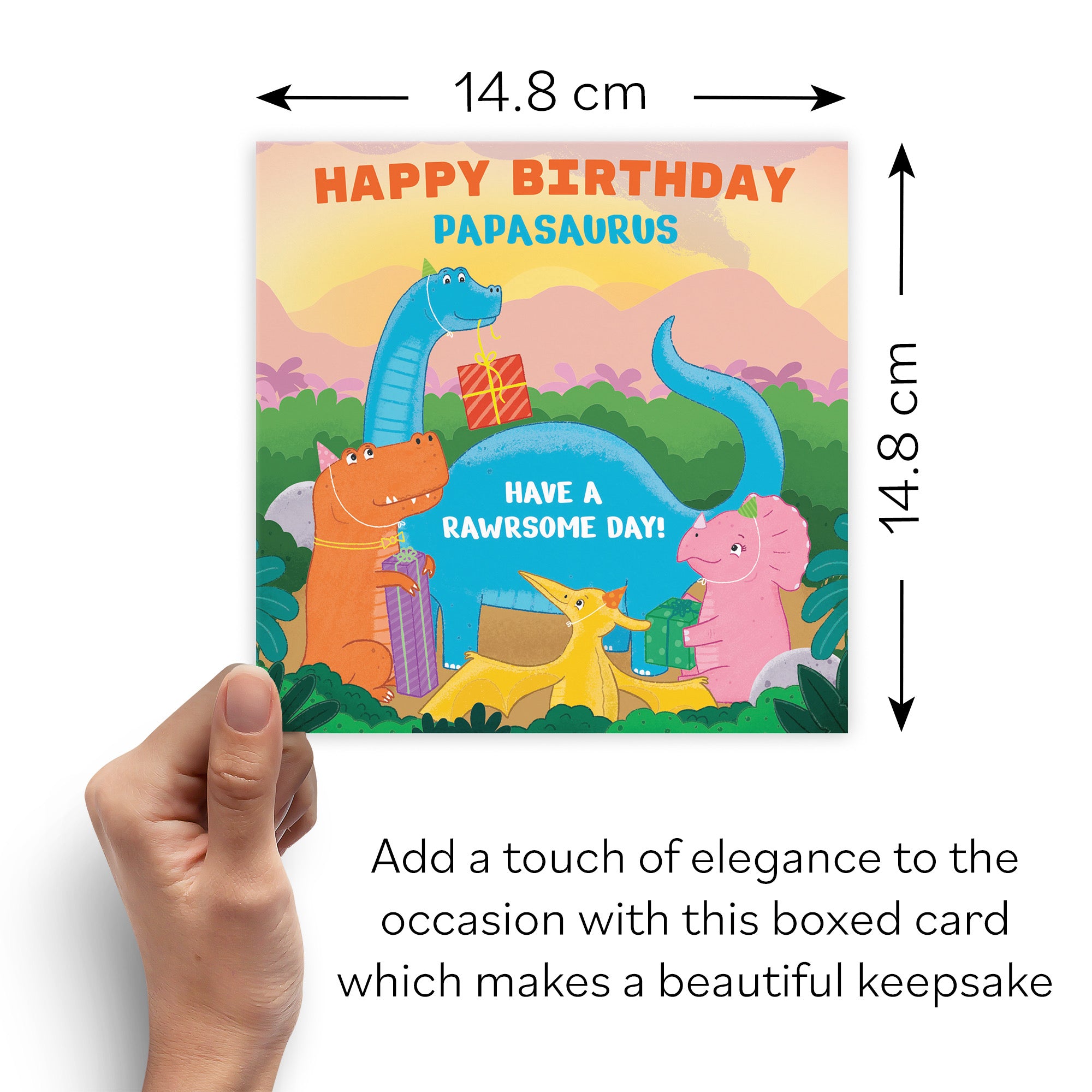 Boxed Papa Birthday Dinosaur Party Card Imagination - Default Title (B0D58MDZ2N)