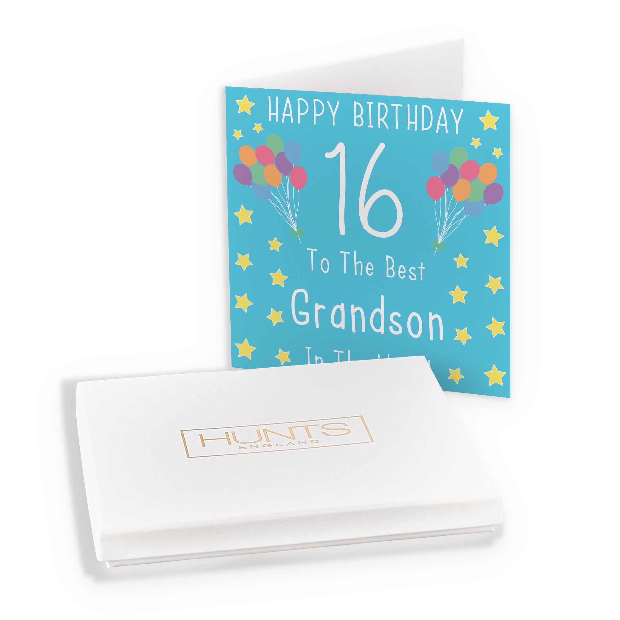 Boxed 16th Grandson Birthday Card Iconic - Default Title (B0D58MF5X7)