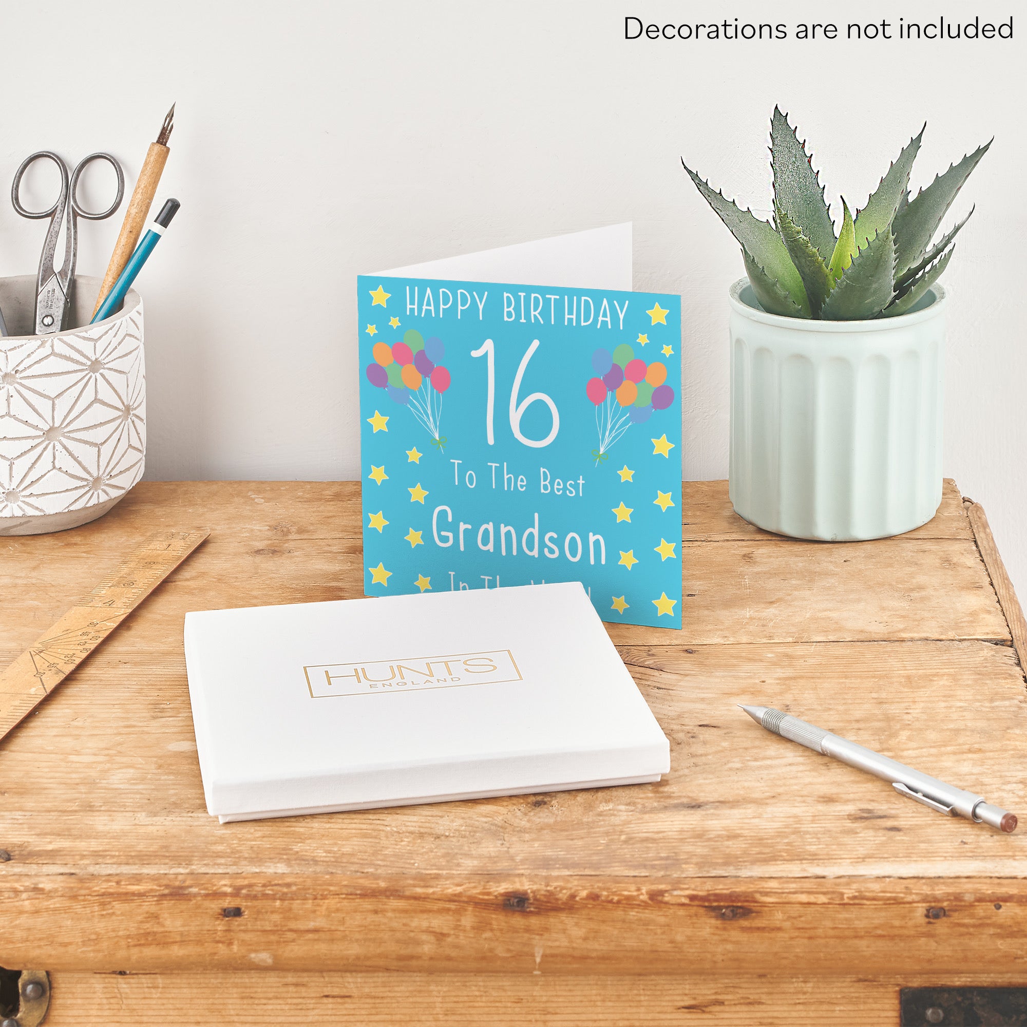 Boxed 16th Grandson Birthday Card Iconic - Default Title (B0D58MF5X7)