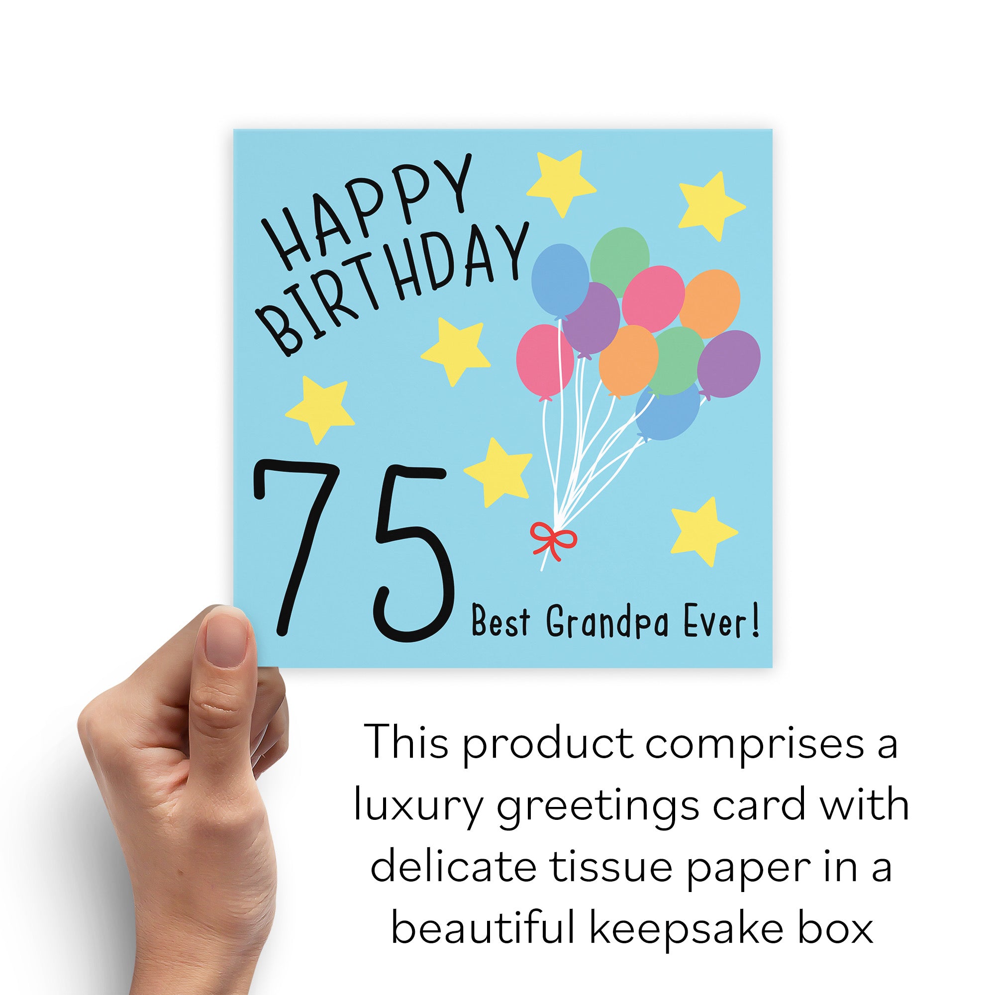 Boxed 75th Grandpa Birthday Card Original - Default Title (B0D58MFHC9)