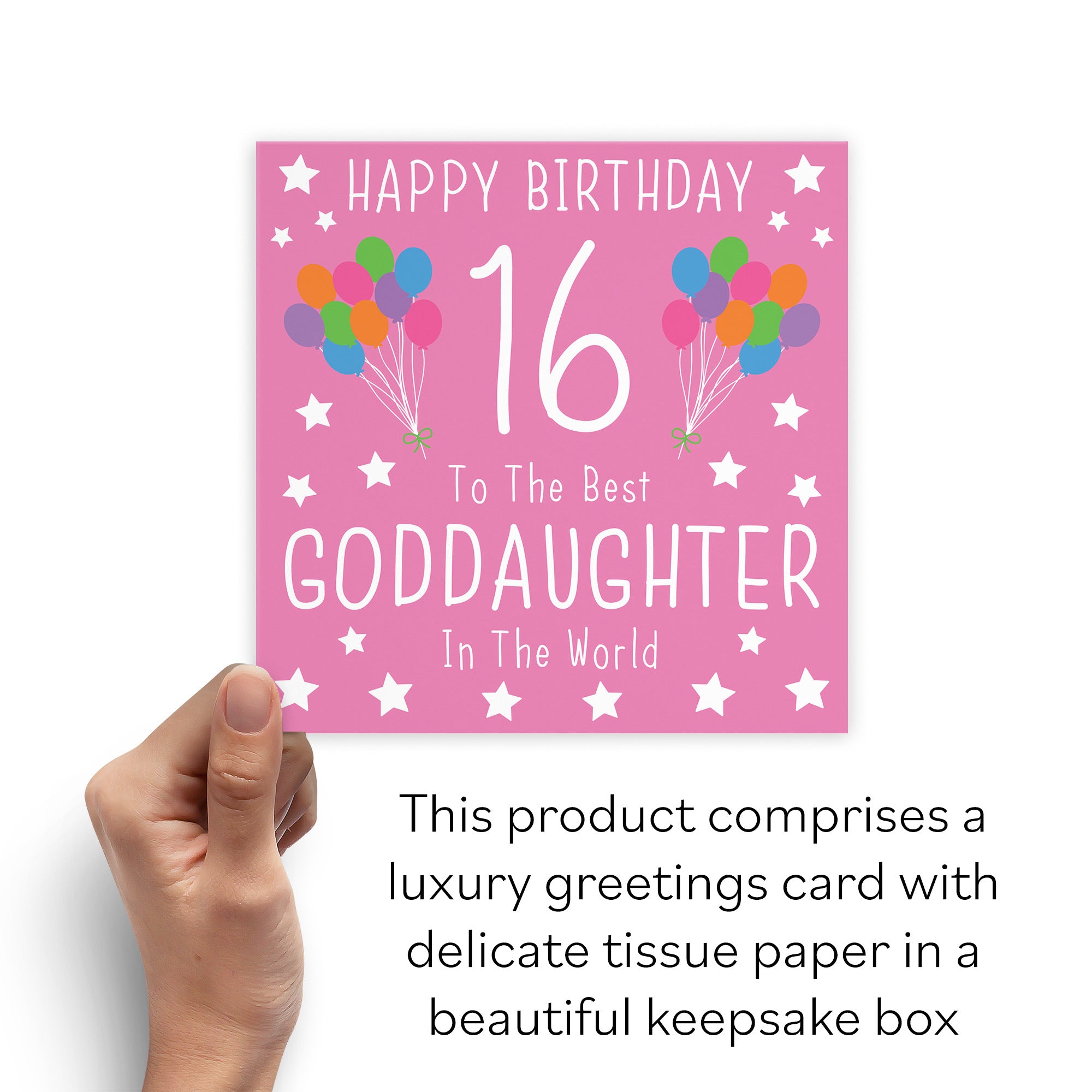 Boxed 16th Goddaughter Birthday Card Iconic - Default Title (B0D58MPPRV)