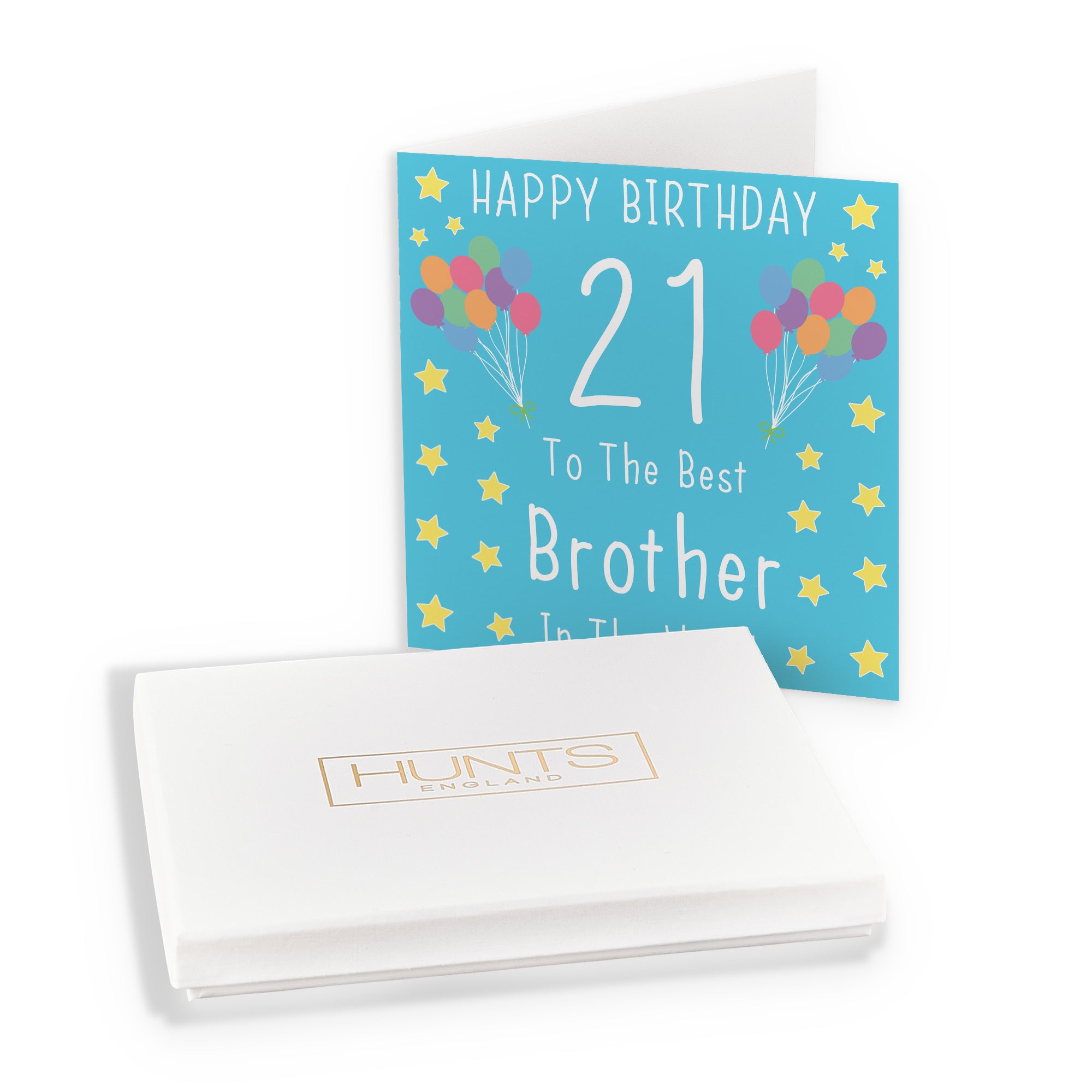 Boxed 21st Brother Birthday Card Iconic - Default Title (B0D58N3B9M)