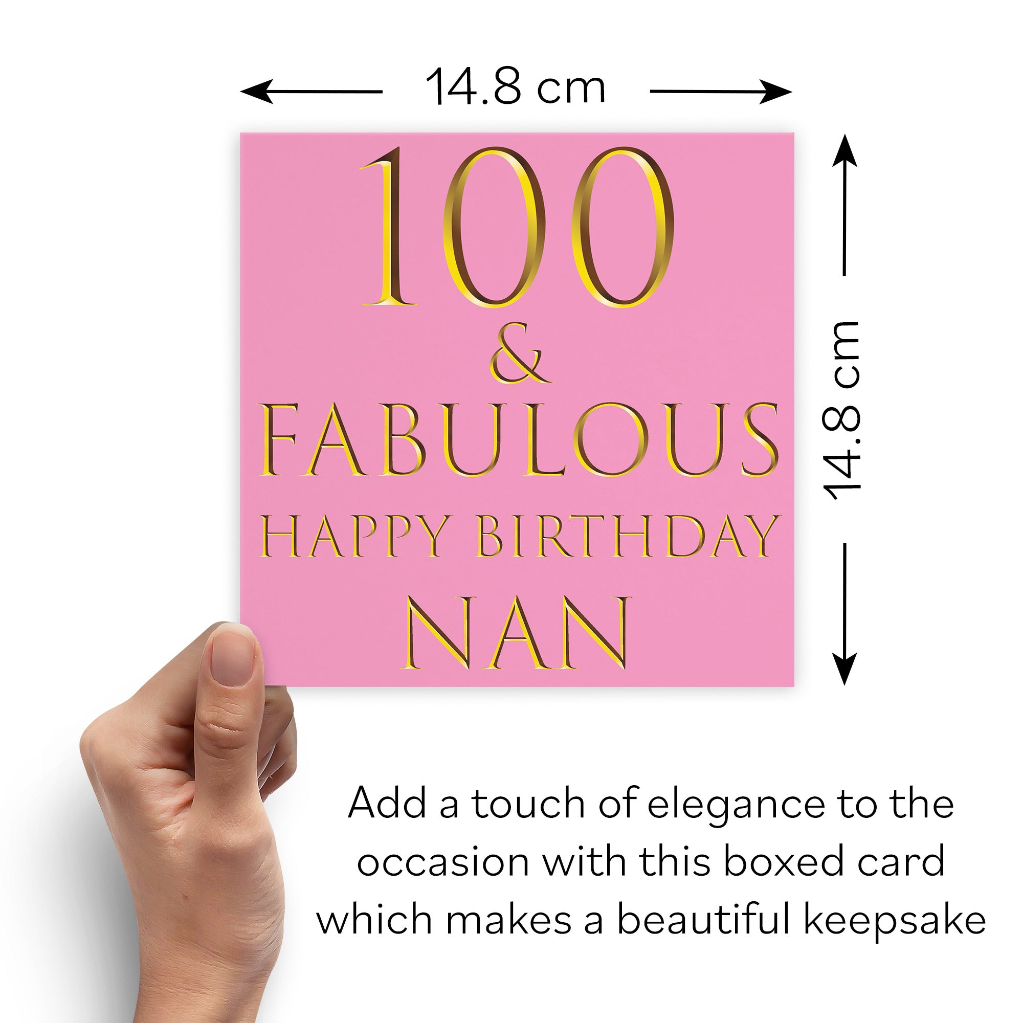 Boxed 100th Nan Birthday Card Still Totally Fabulous - Default Title (B0D58N8M7Q)