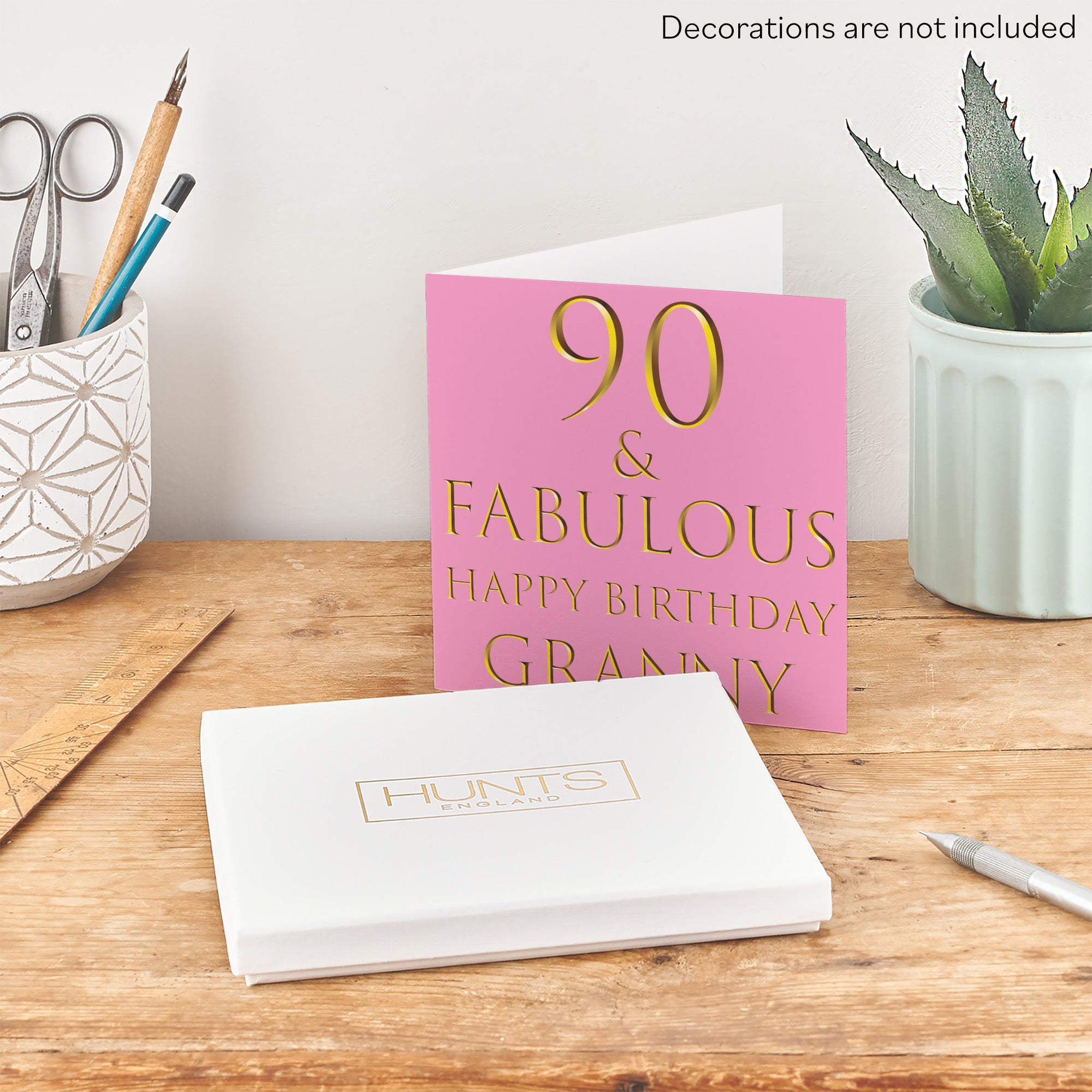 Boxed 90th Granny Birthday Card Fabulous - Default Title (B0D58PNR1L)