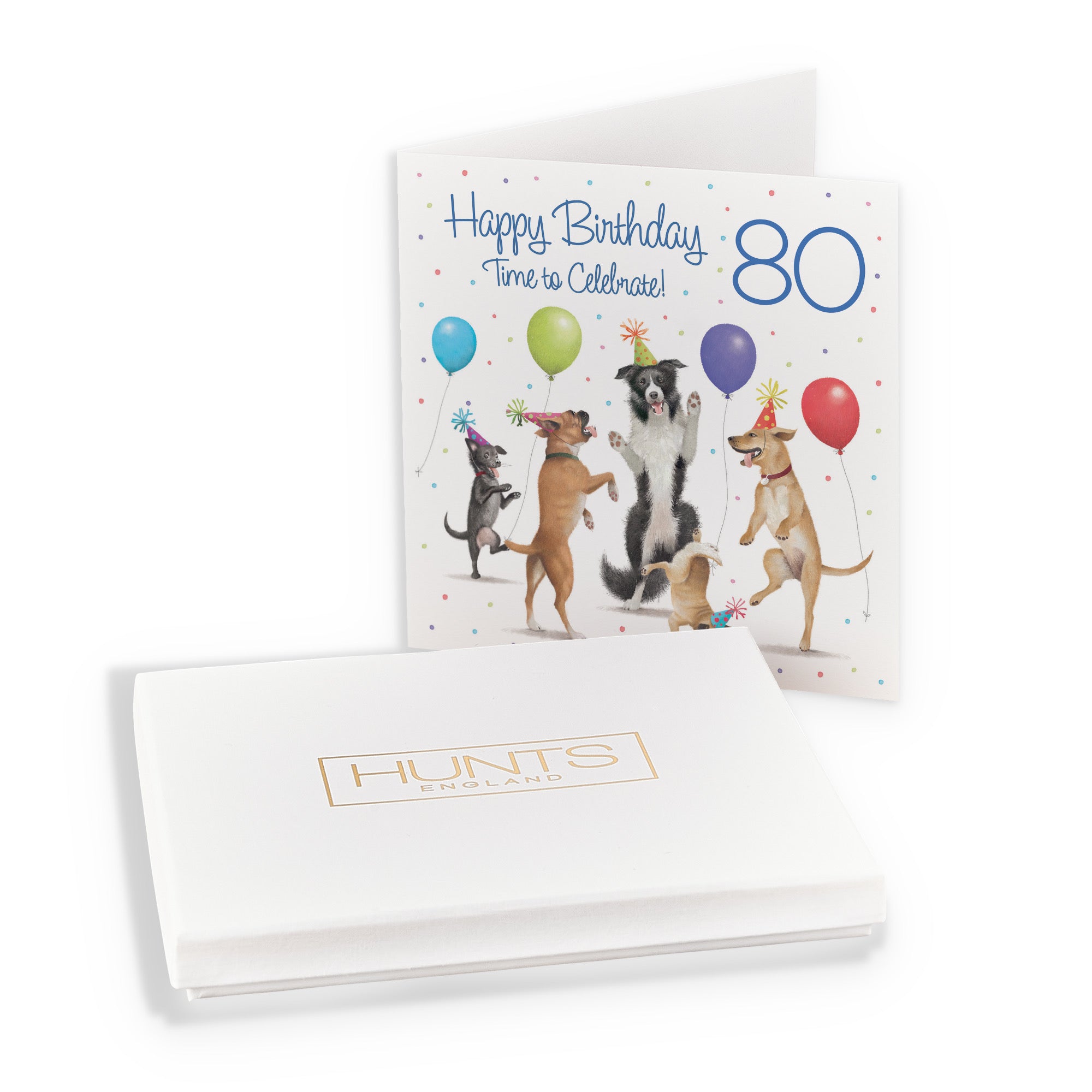 Boxed 80th Birthday Card Dancing Dogs Milo's Gallery - Default Title (B0D5R7SCW5)