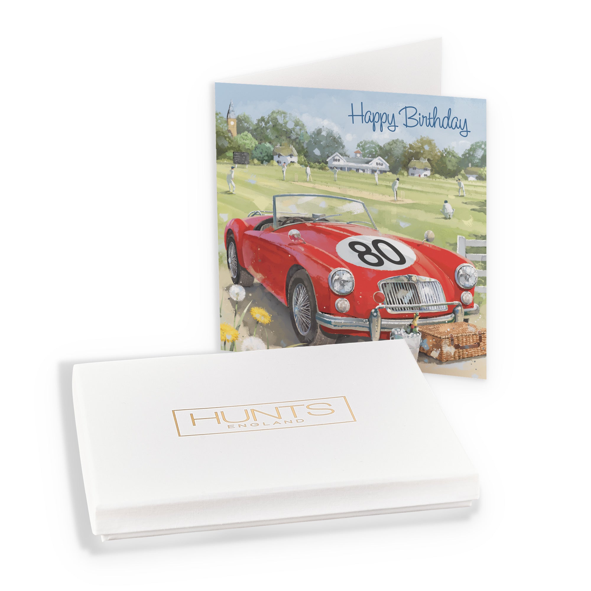 Boxed 80th Classic Sports Car Birthday Card Milo's Gallery - Default Title (B0D5R7YDZM)