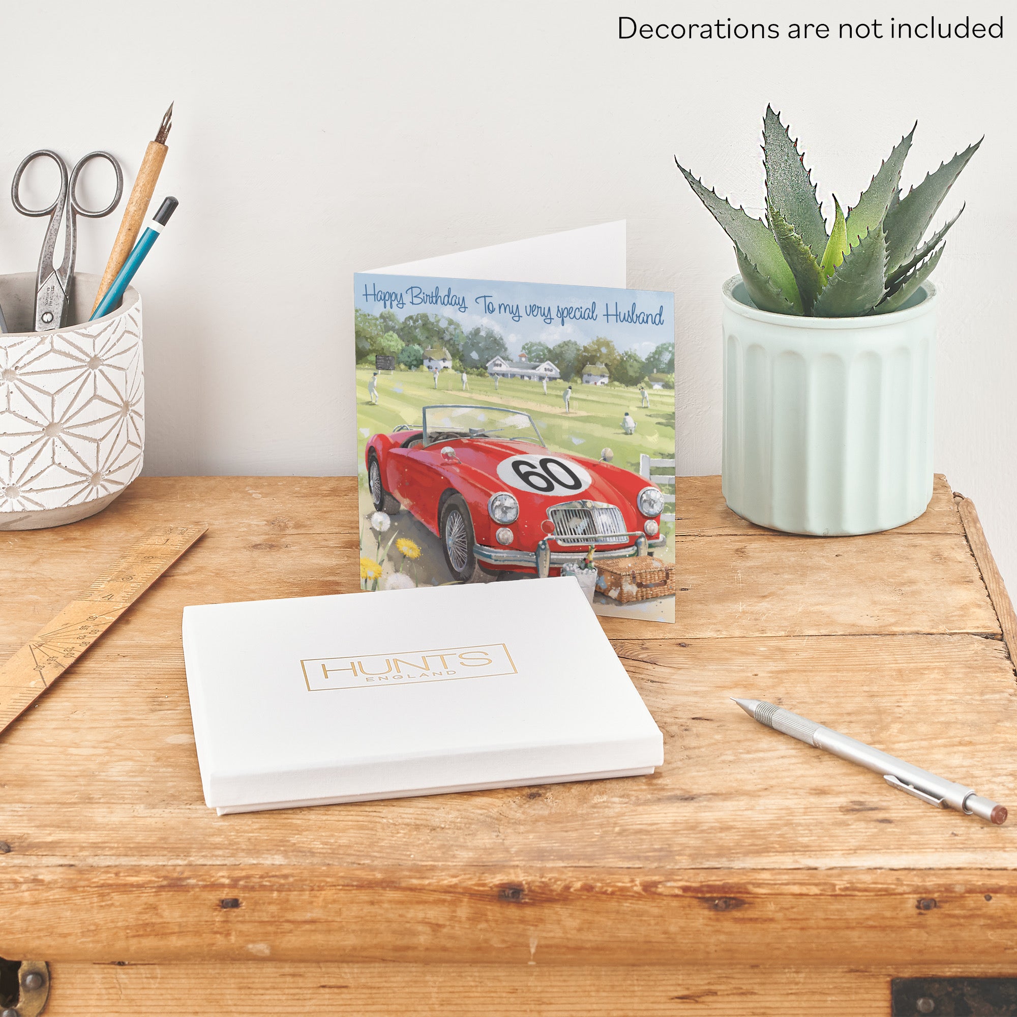 Boxed 60th Husband Classic Sports Car Birthday Card Milo's Gallery - Default Title (B0D5R7YMYQ)