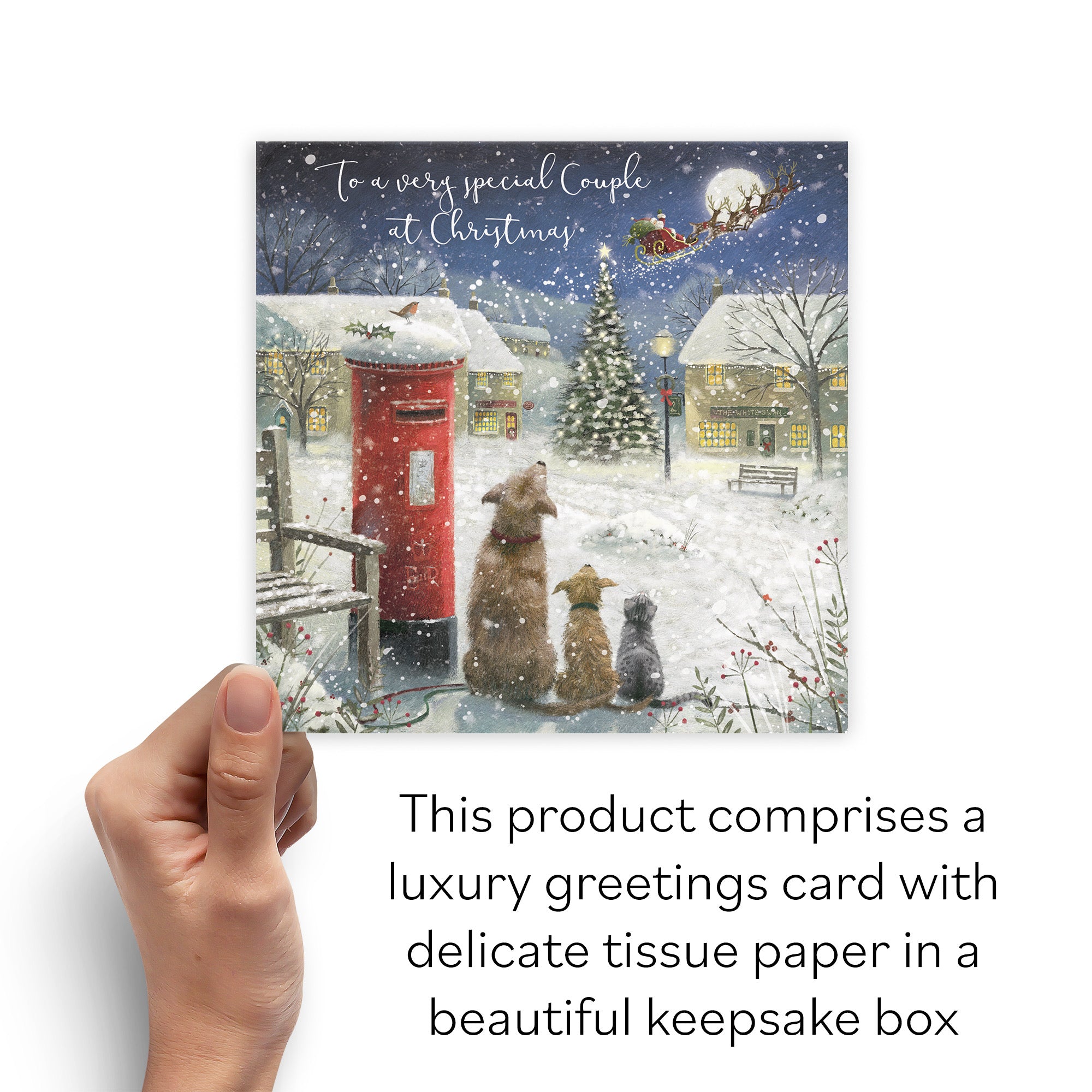 Boxed Couple Magical Christmas Card Milo's Gallery - Default Title (B0D5R7ZRZL)