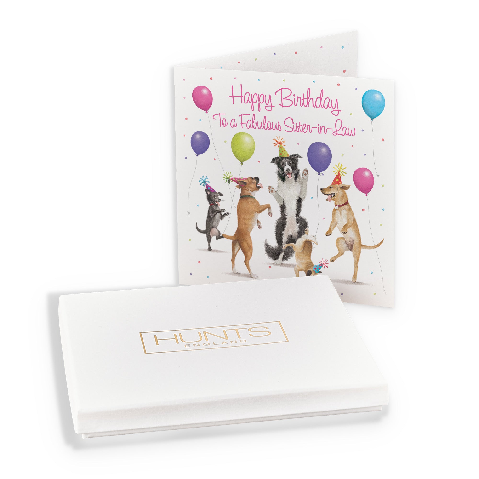 Boxed Sister-in-Law Birthday Card Dancing Dogs Milo's Gallery - Default Title (B0D5R89QK5)