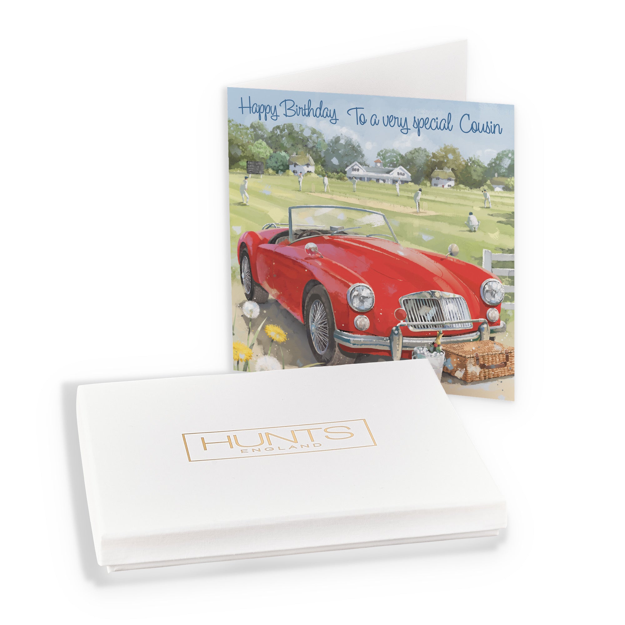 Boxed Cousin Classic Sports Car Birthday Card Milo's Gallery - Default Title (B0D5R8K8Z8)