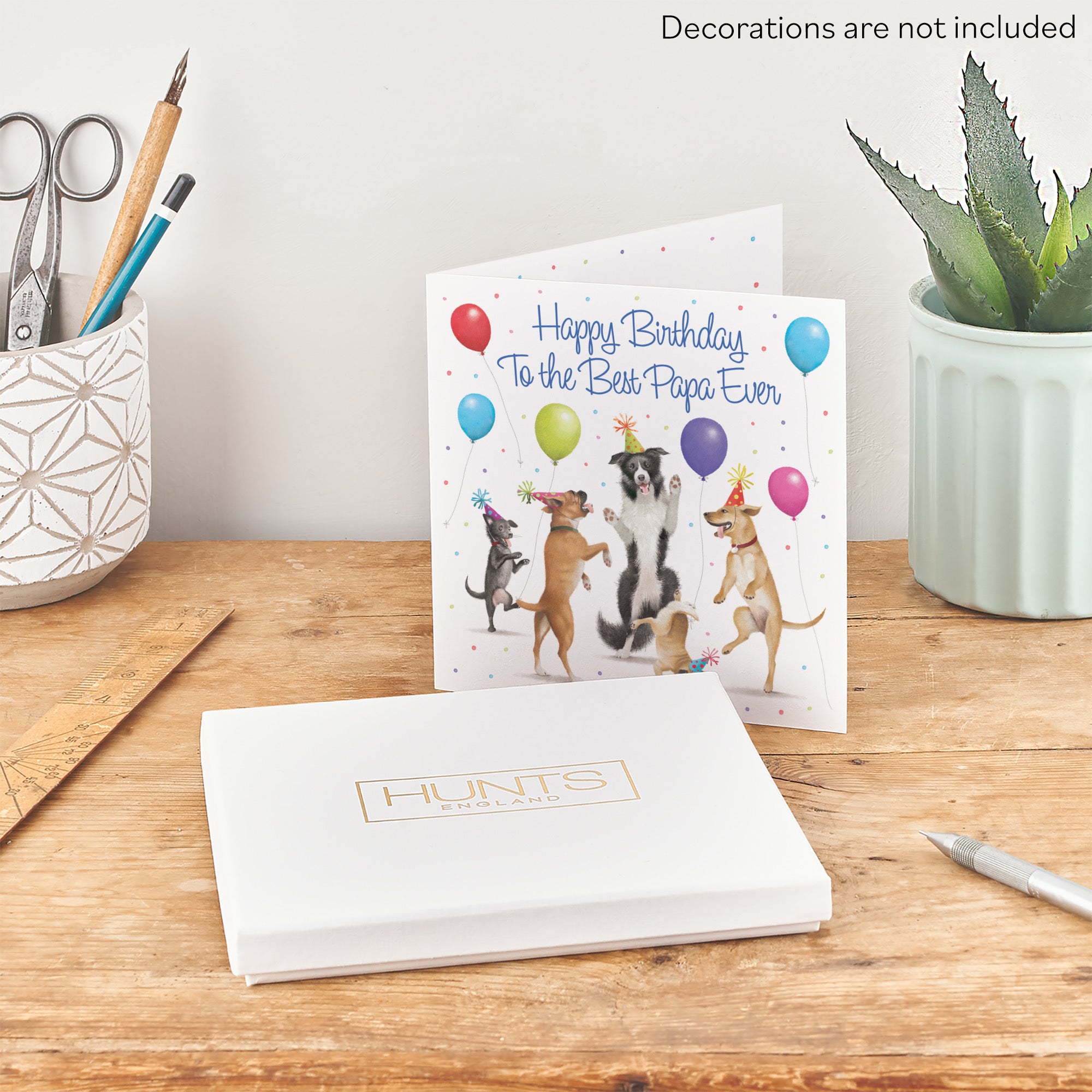 Boxed Papa Birthday Card Dancing Dogs Milo's Gallery - Default Title (B0D5R8N9NM)