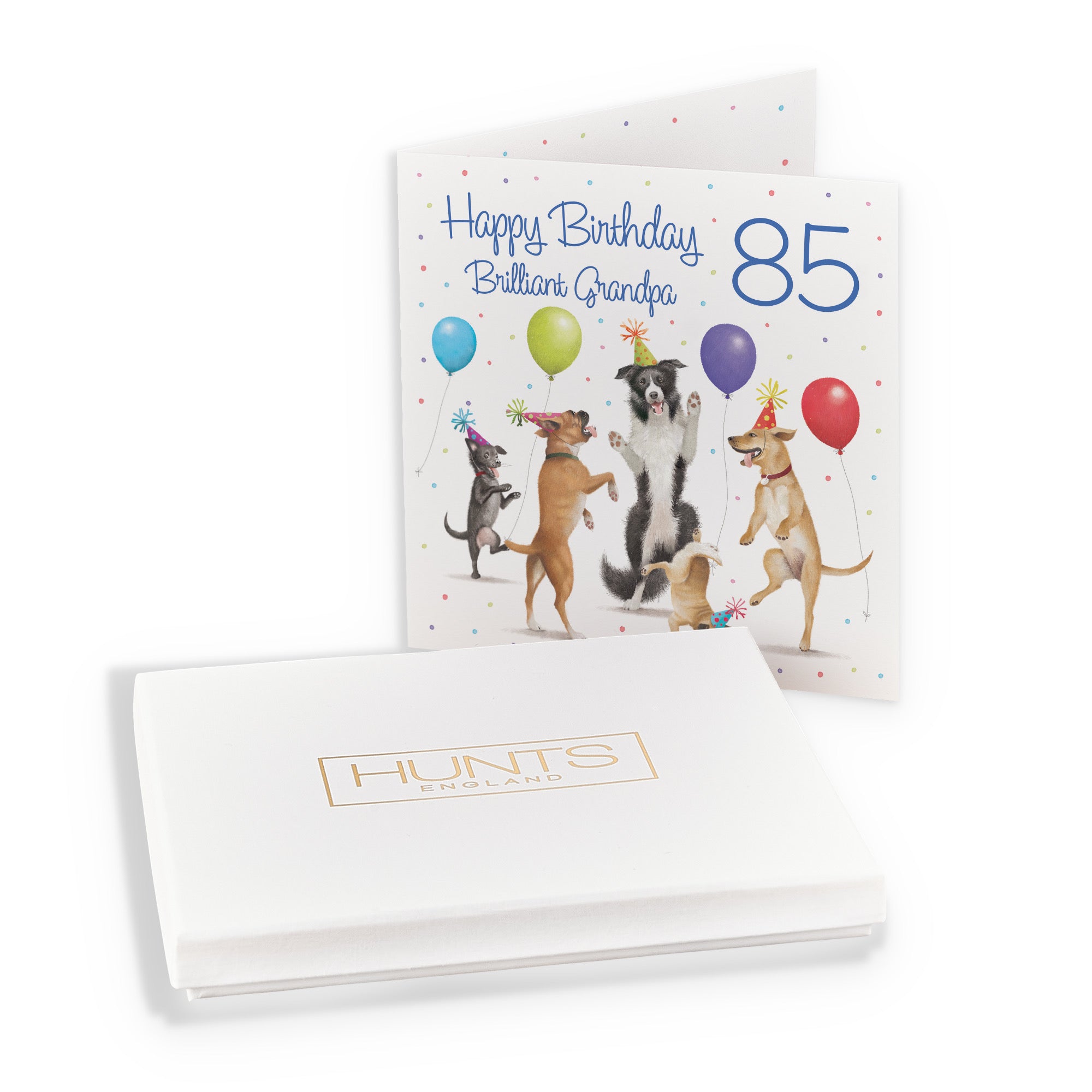 Boxed 85th Grandpa Birthday Card Dancing Dogs Milo's Gallery - Default Title (B0D5R8TRR7)