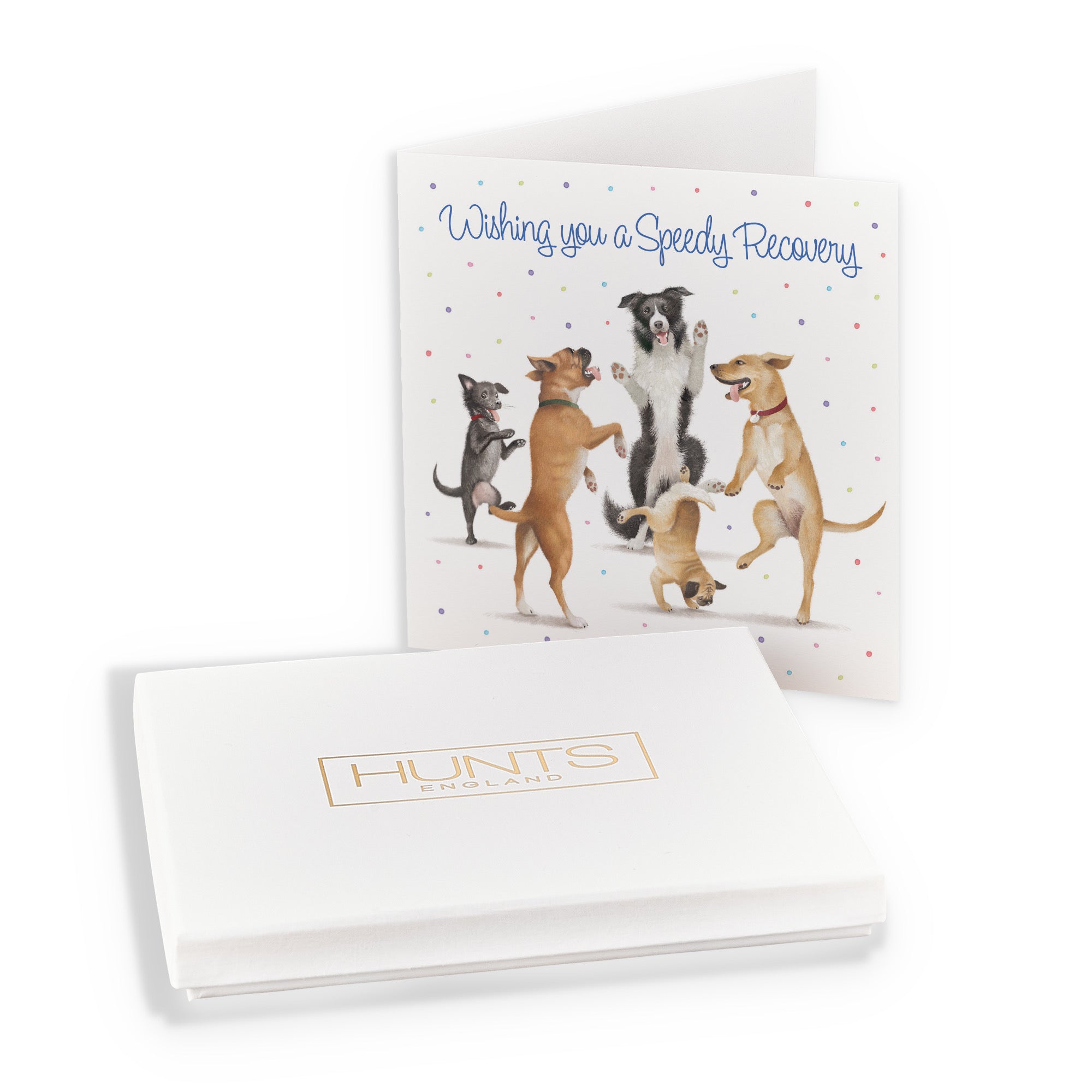 Boxed Wishing You A Speedy Recovery Card Dancing Dogs - Default Title (B0D5R8YF2S)