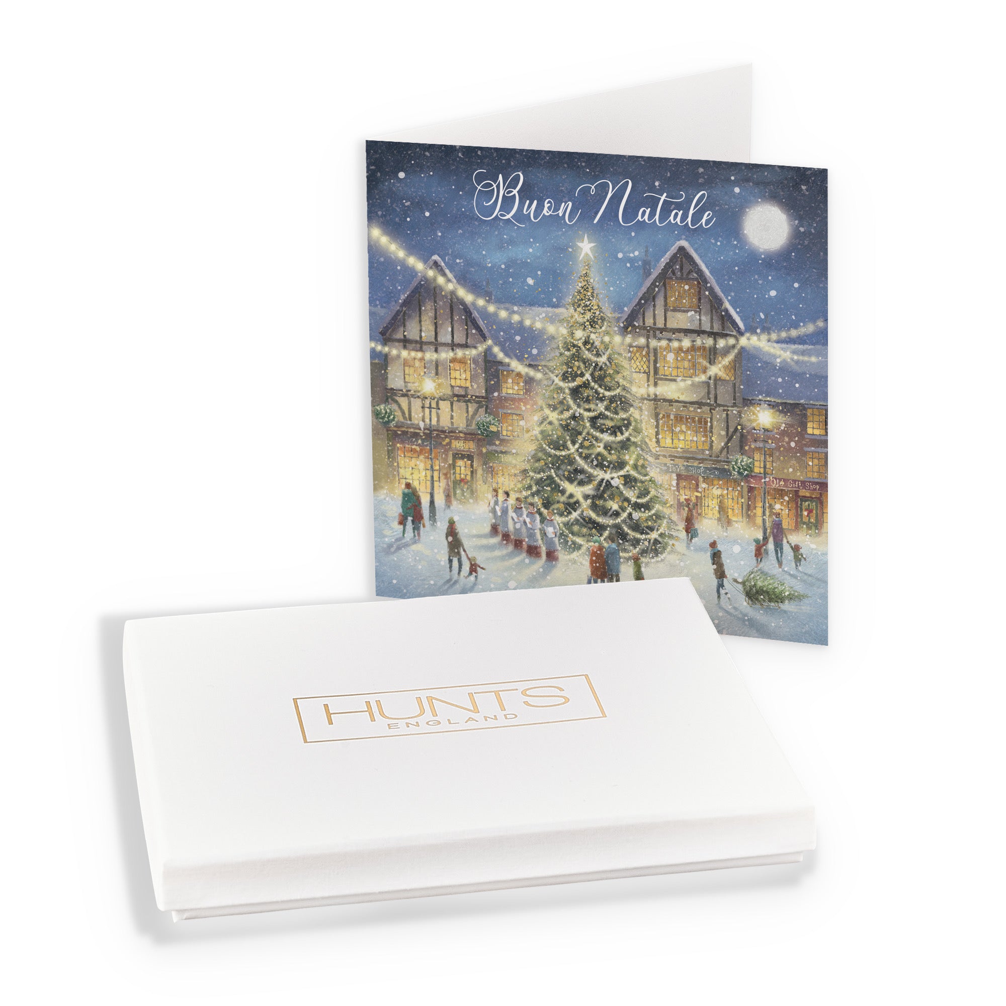 Boxed Italian Language Christmas Card 'Christmas Eve' Milo's Gallery - Default Title (B0D5R94R4B)