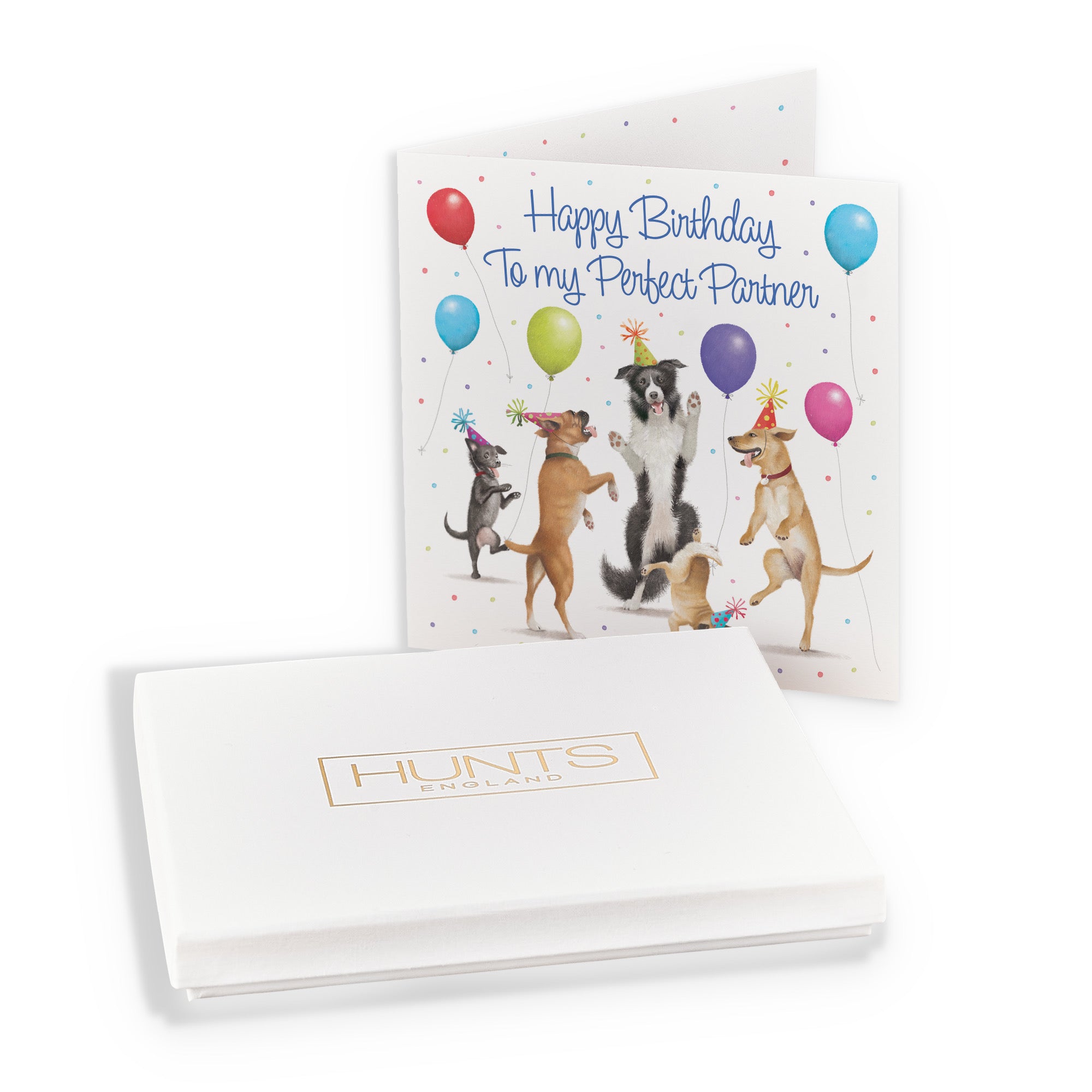 Boxed Partner Birthday Card Dancing Dogs Milo's Gallery - Default Title (B0D5R9H2NS)