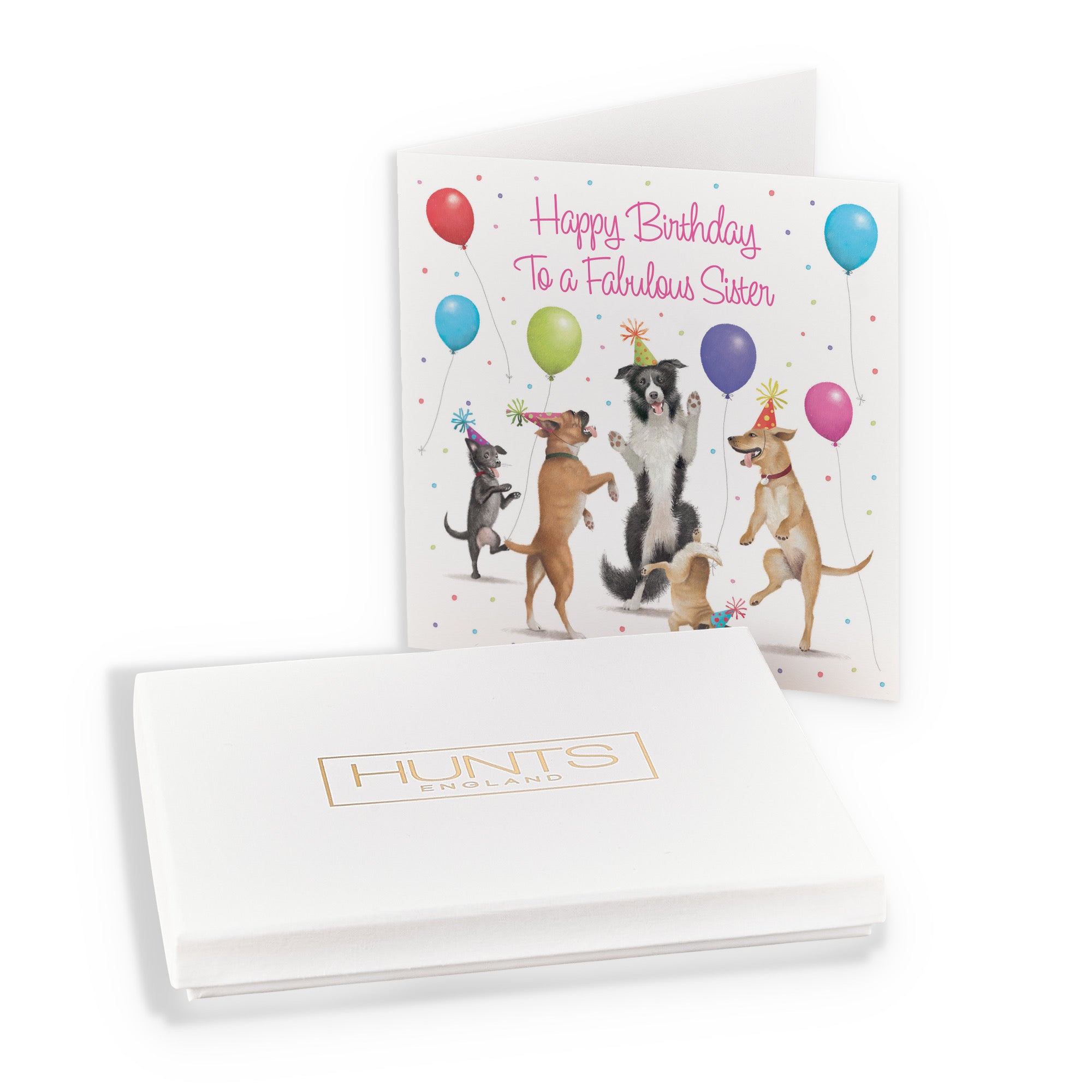 Boxed Sister Birthday Card Dancing Dogs Milo's Gallery - Default Title (B0D5R9TNPV)