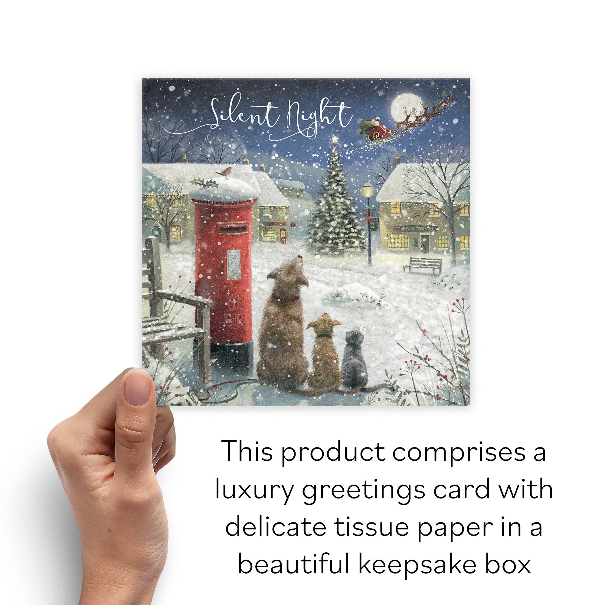 Boxed Christian Religious Christmas Card Silent Night 'Magical Christmas' - Default Title (B0D5R9YSFL)