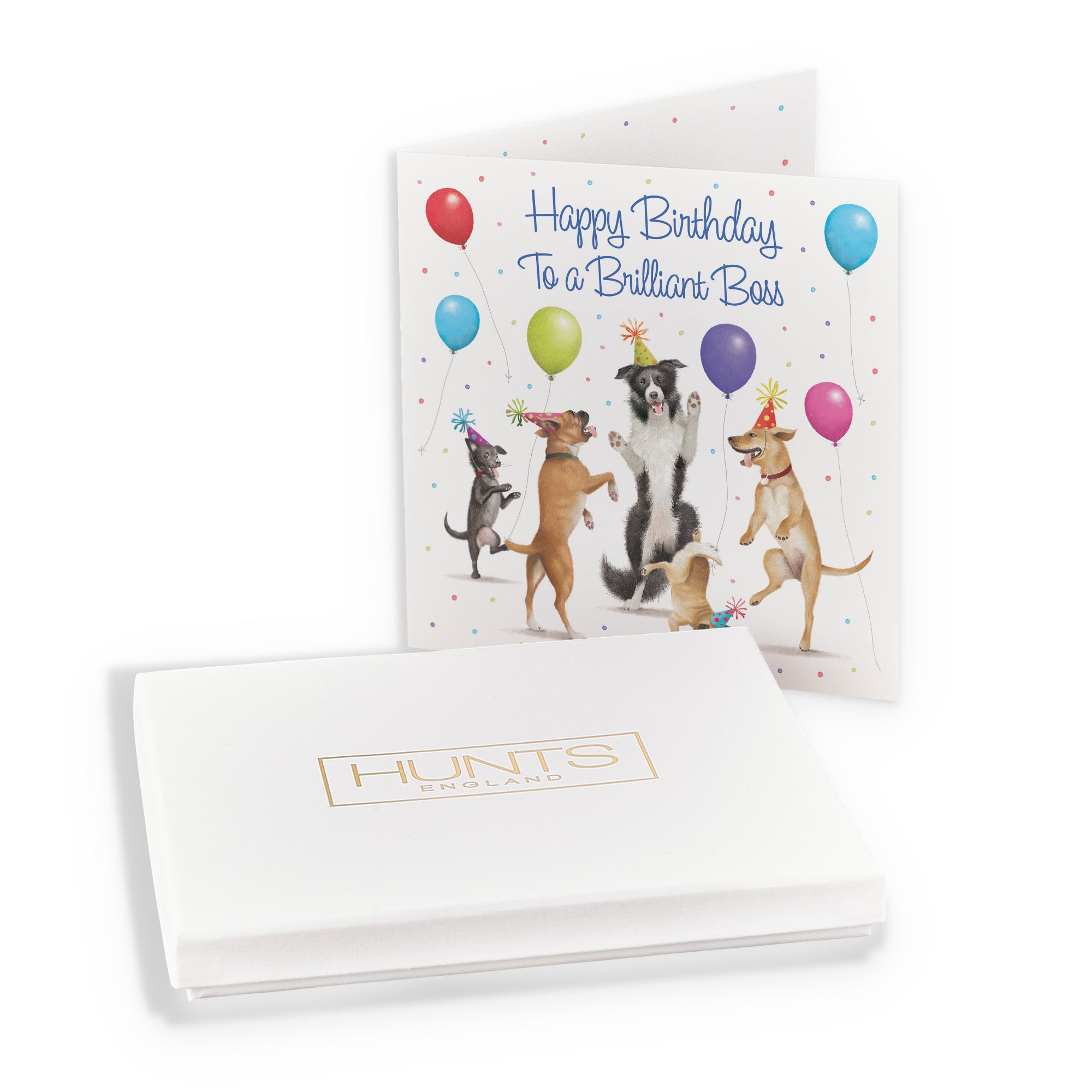 Boxed Boss Birthday Card Dancing Dogs Milo's Gallery - Default Title (B0D5RC3K2C)