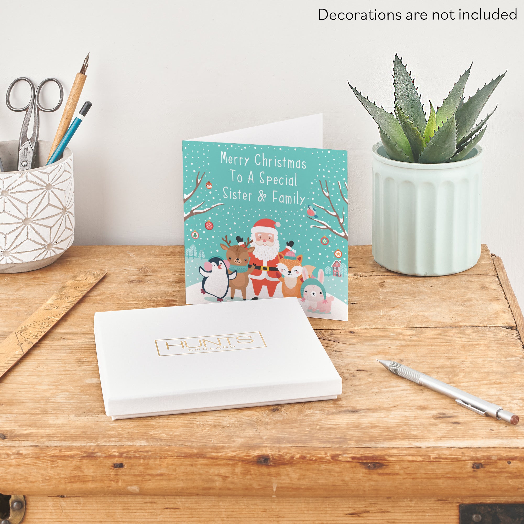 Boxed Sister And Family Santa And Friends Christmas Card - Default Title (B0D5RHTMQY)