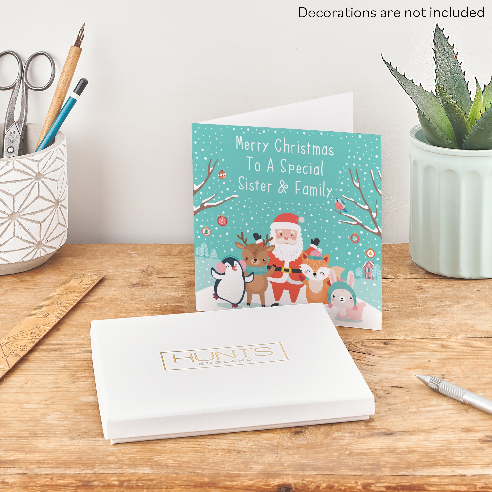 Boxed Sister And Family Santa And Friends Christmas Card - Default Title (B0D5RHTMQY)