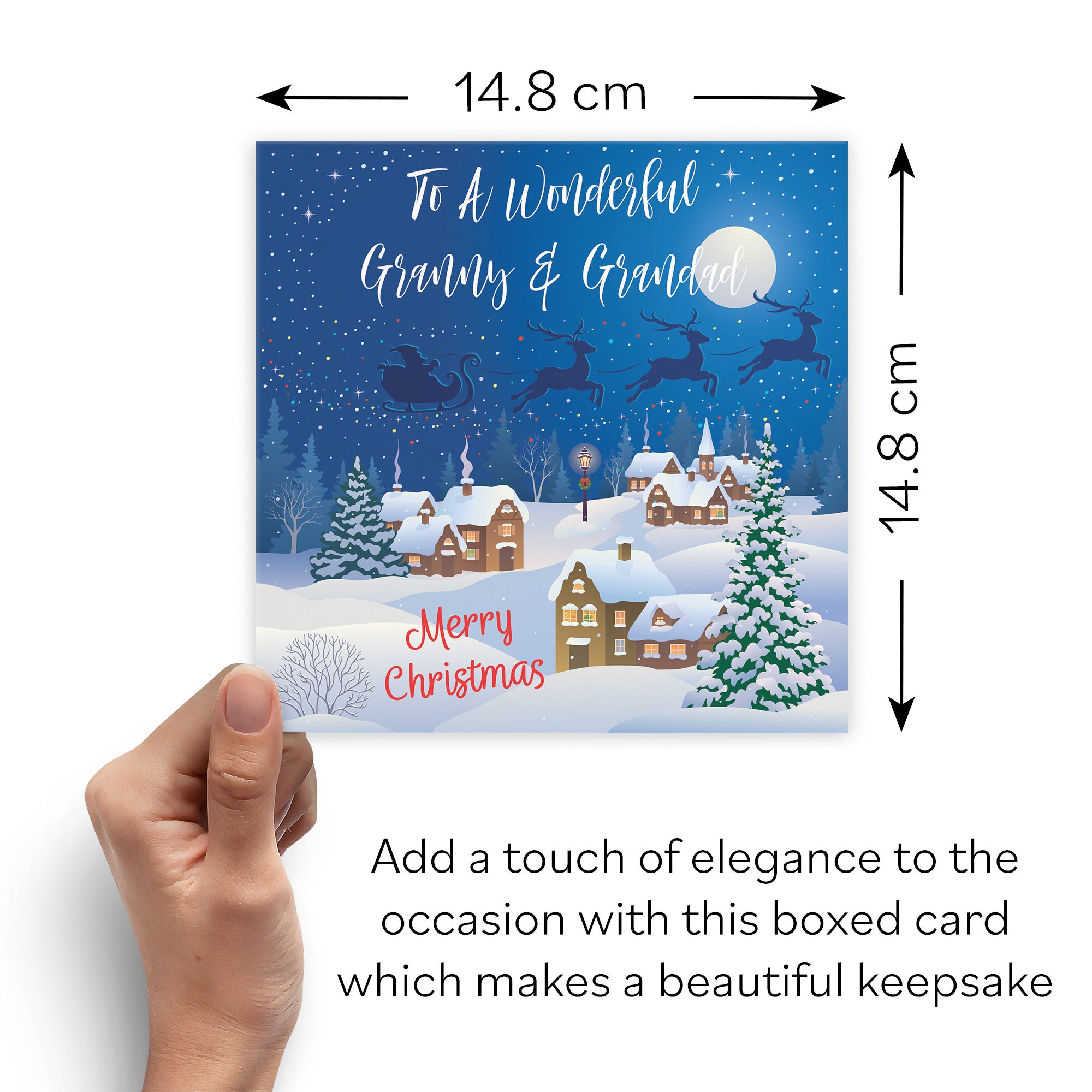 Boxed Granny And Grandad Winter Wonderland Christmas Card - Default Title (B0D5RHW98W)