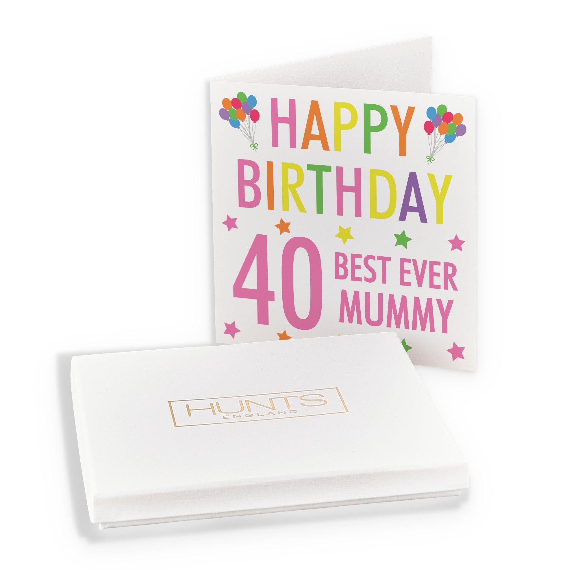 Boxed 40th Mummy Birthday Card Colourful - Default Title (B0D5RJ6VSL)