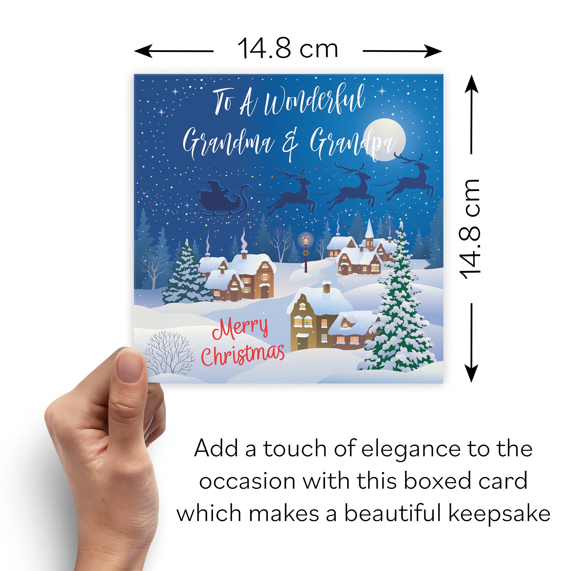 Boxed Grandma And Grandpa Winter Wonderland Christmas Card - Default Title (B0D5RJ9QQN)