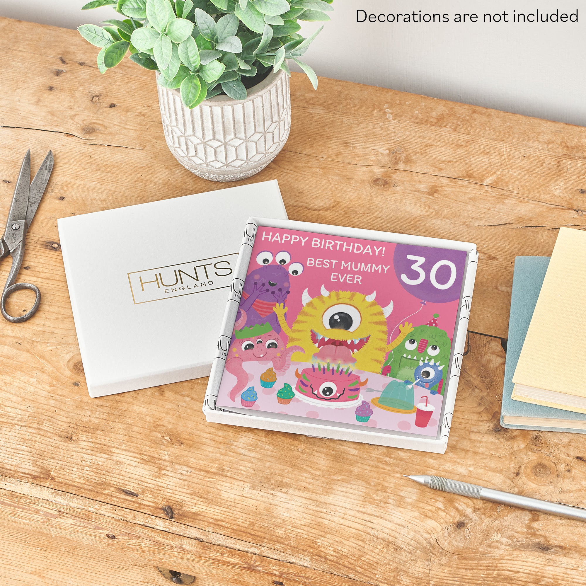 Boxed 30th Mummy Monsters Party Birthday Card Imagination - Default Title (B0D5RJT6B6)