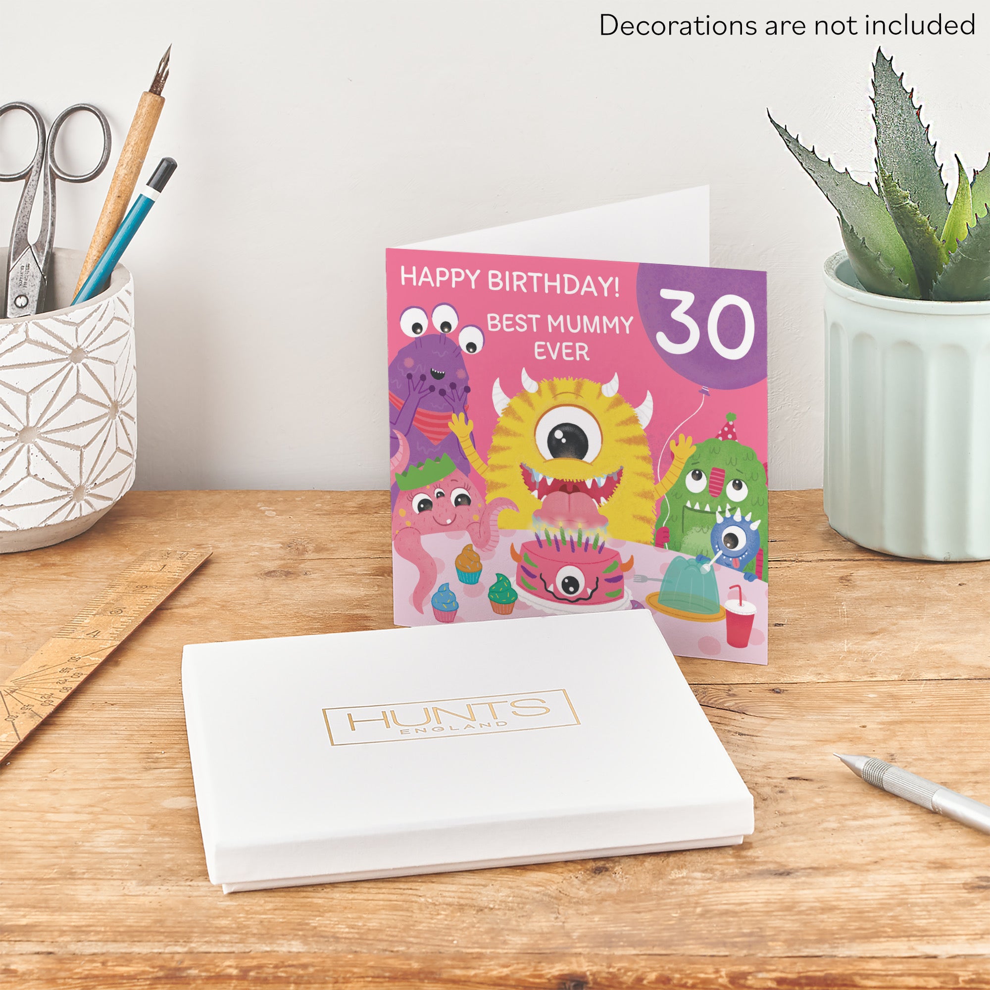 Boxed 30th Mummy Monsters Party Birthday Card Imagination - Default Title (B0D5RJT6B6)