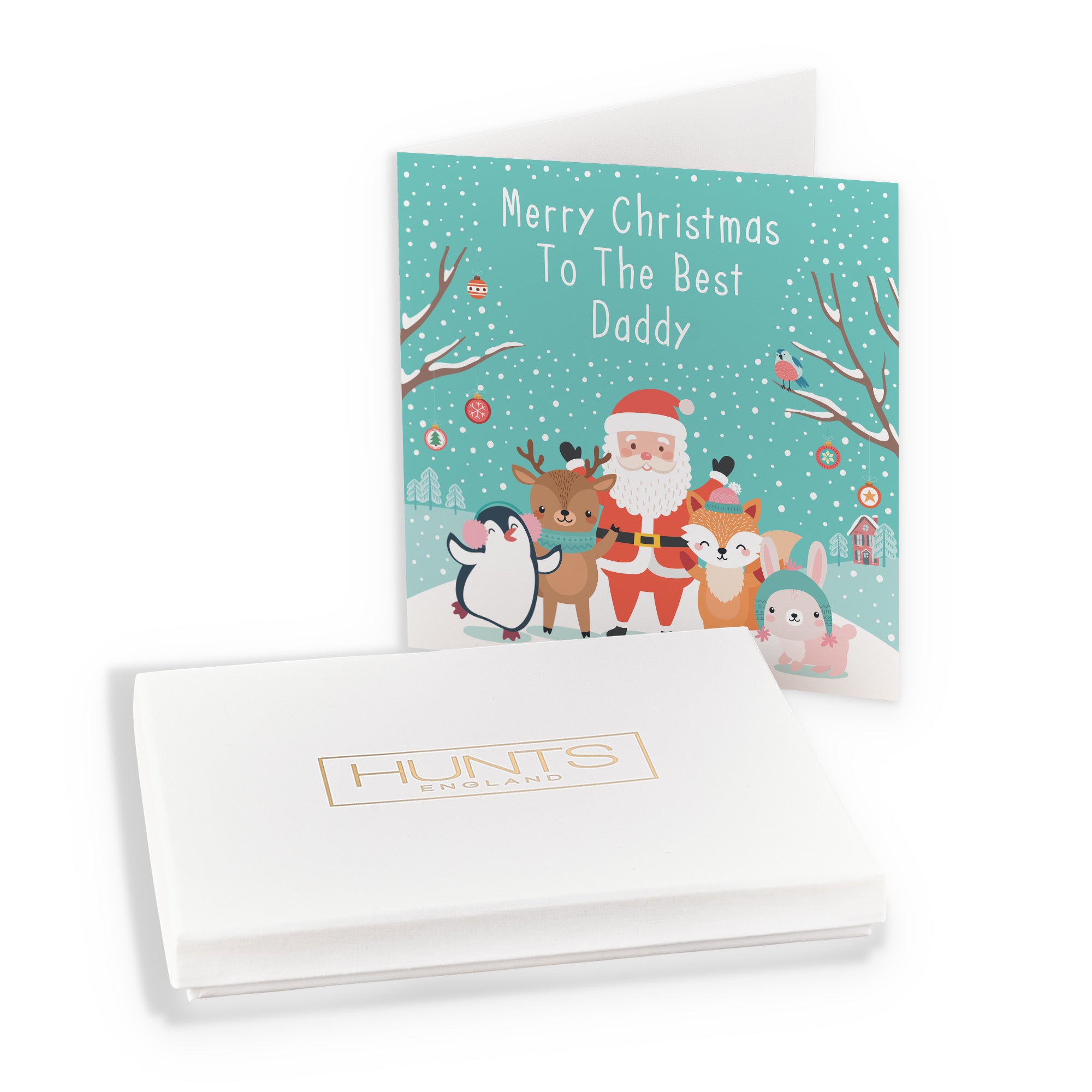 Boxed Daddy Santa And Friends Christmas Card - Default Title (B0D5RK7LMV)