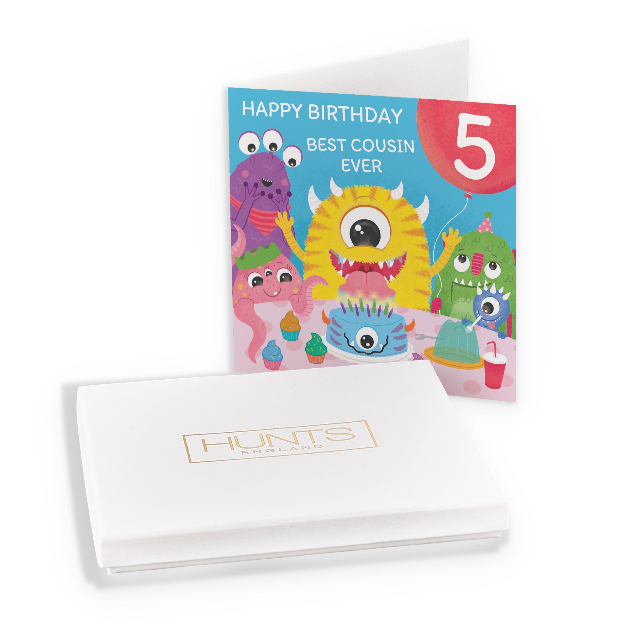 Boxed 5th Cousin Birthday Card Monsters Party Imagination - Default Title (B0D5RKBG9N)