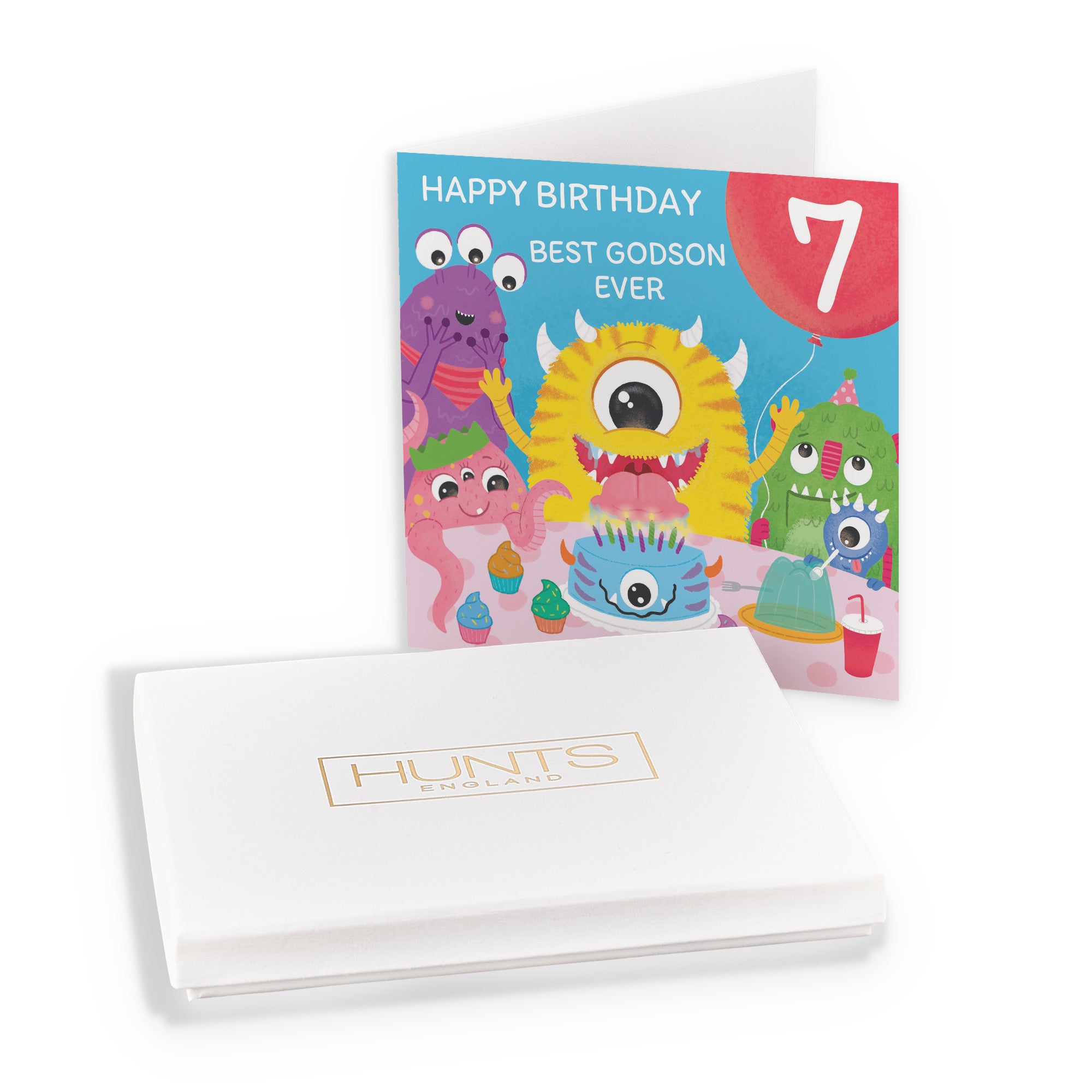 Boxed 7th Godson Monsters Party Birthday Card Imagination - Default Title (B0D5RKD3Q4)